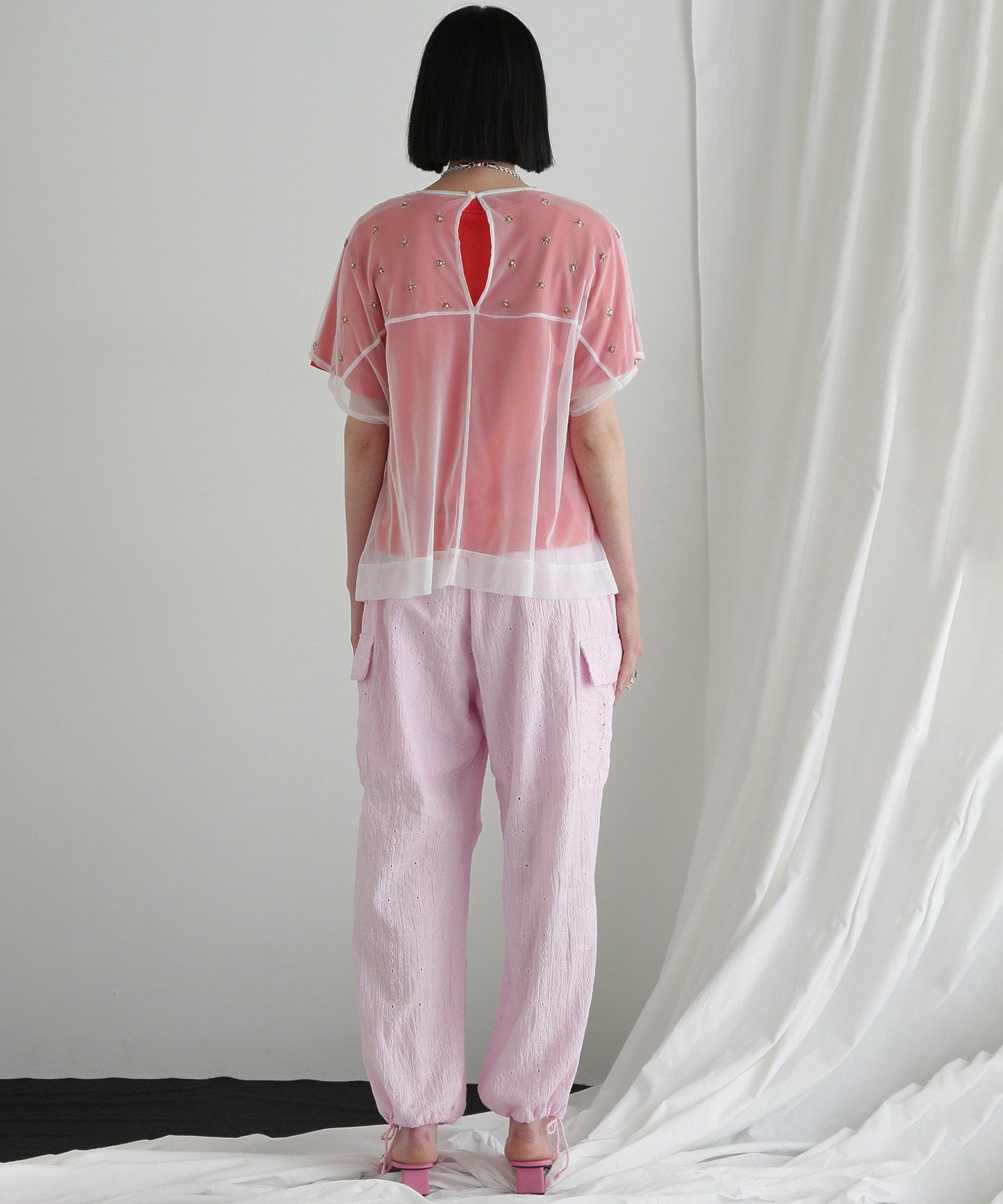 チュールシアーブラウス