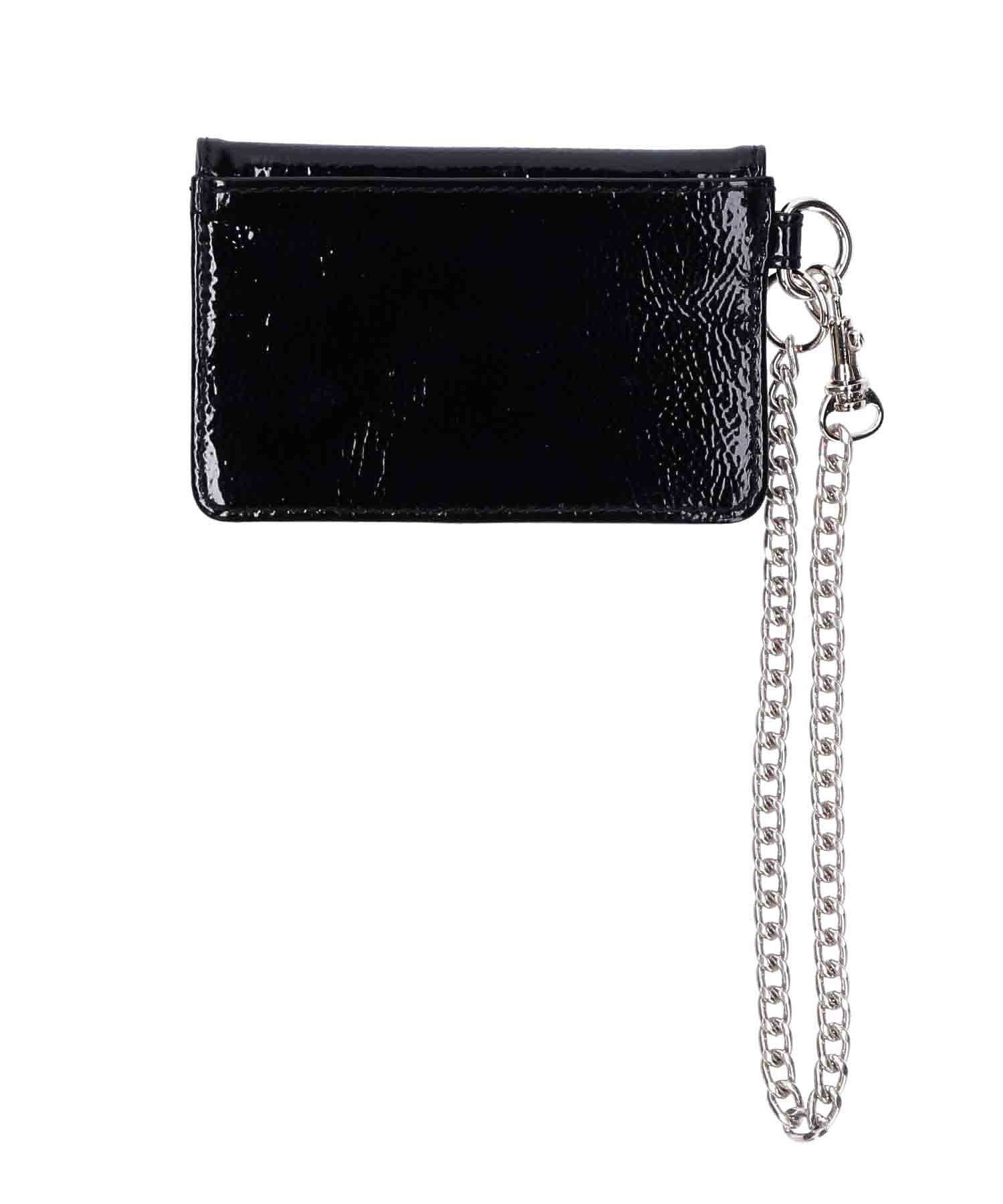 FAUX PATENT LEATHER CARD CASE X-girl