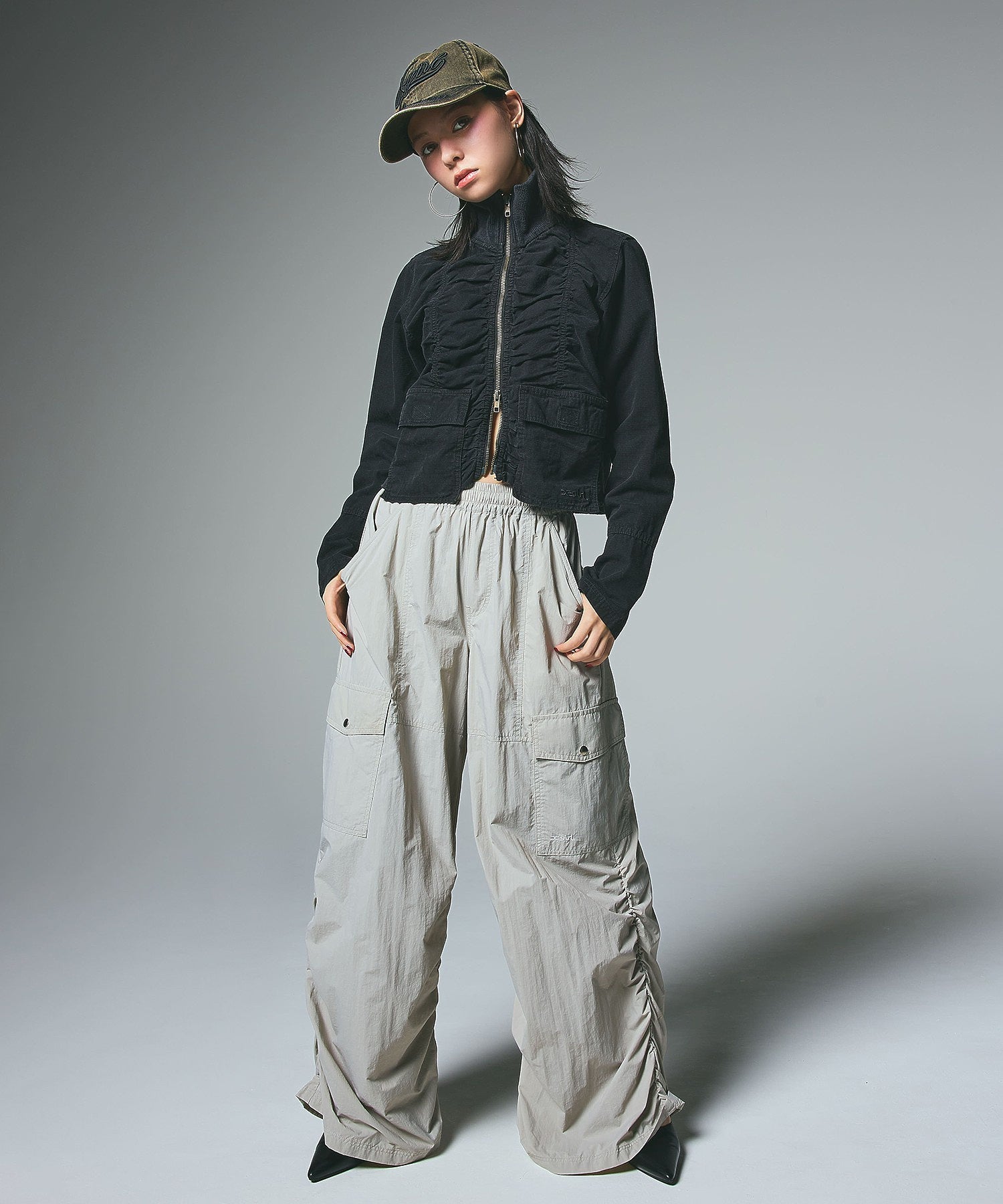SHIRRING SHIRT JACKET
