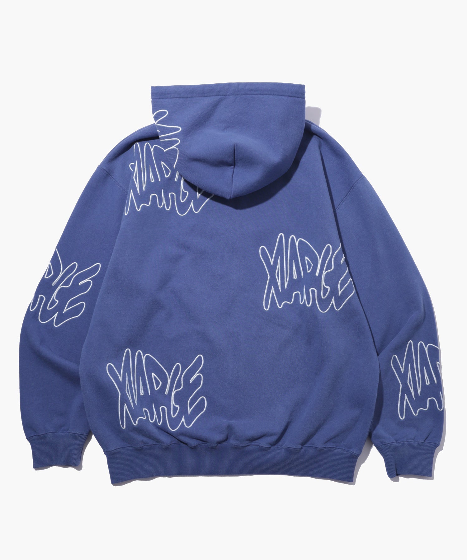 ALLOVER LOGO ZIP HOODED SWEATSHIRT