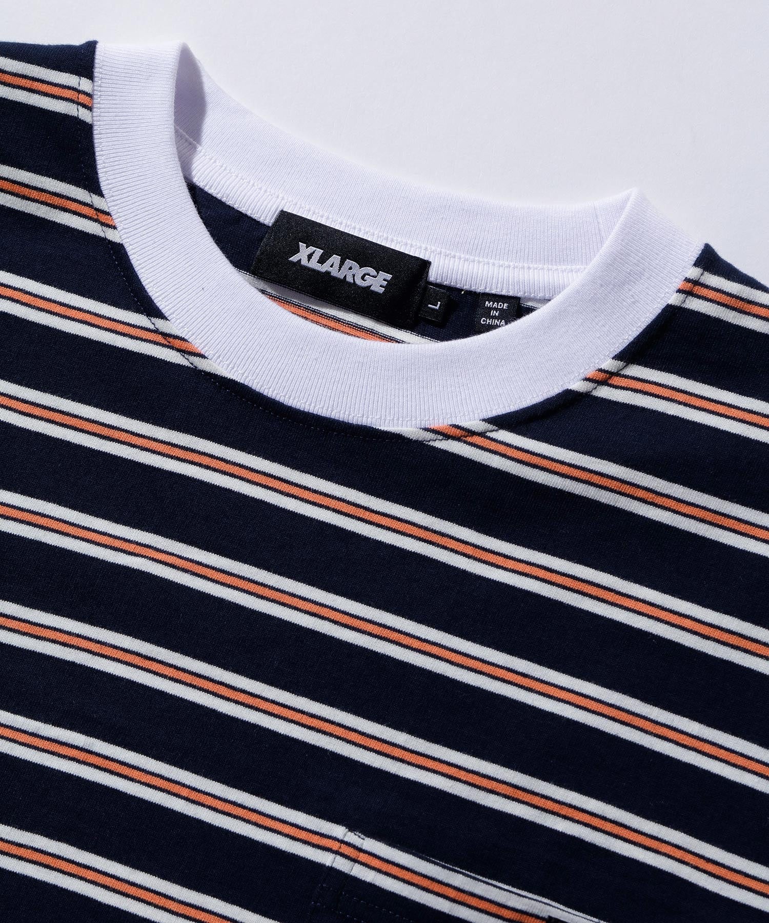 STRIPED S/S POCKET TEE XLARGE