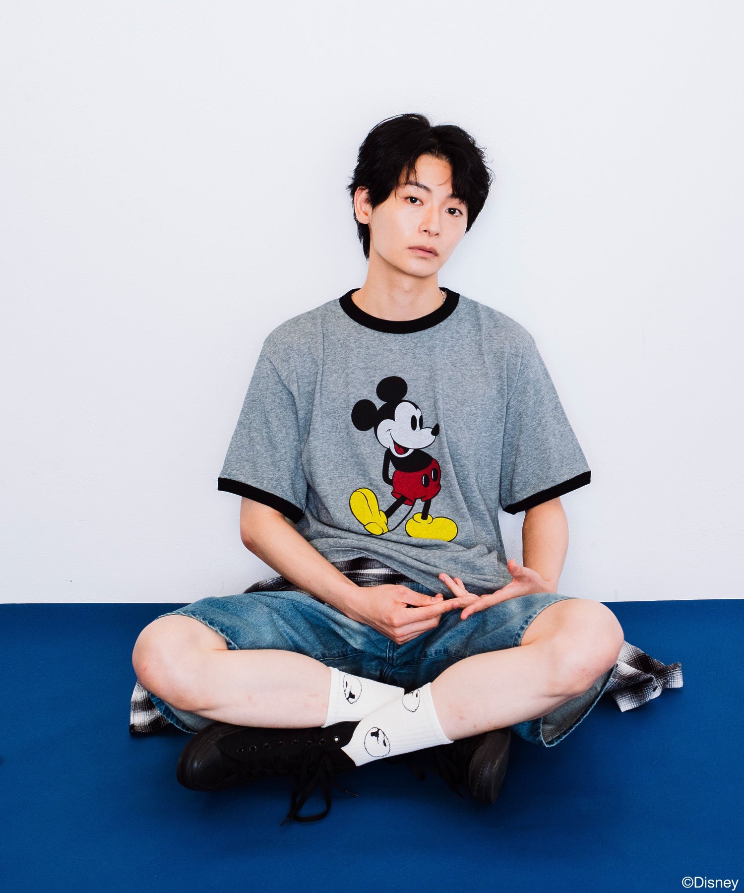【F-LAGSTUF-F】 MICKEY RINGER T-SHIRT
