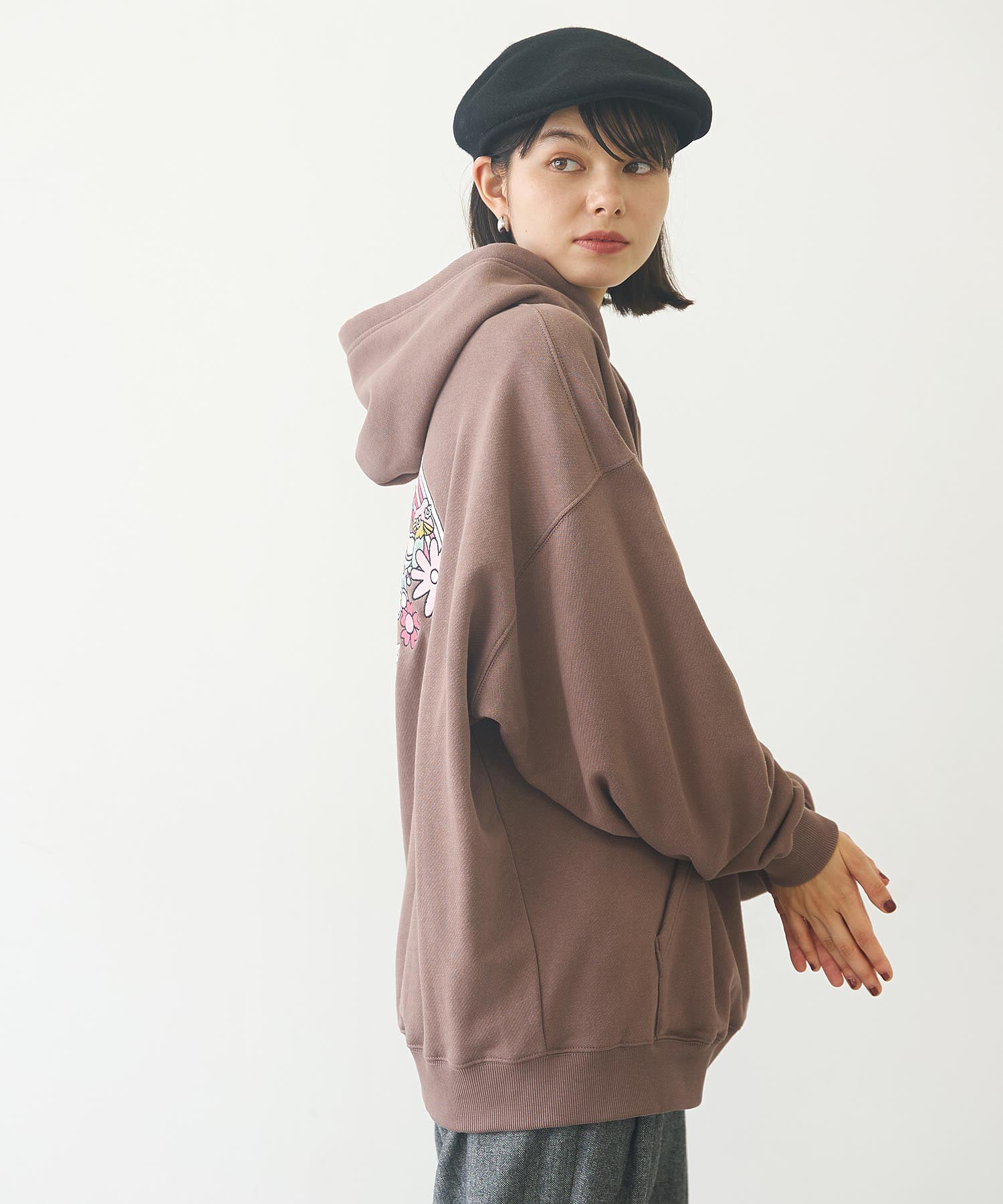 EMBROIDERD 70s LOGO SWEAT HOODIE