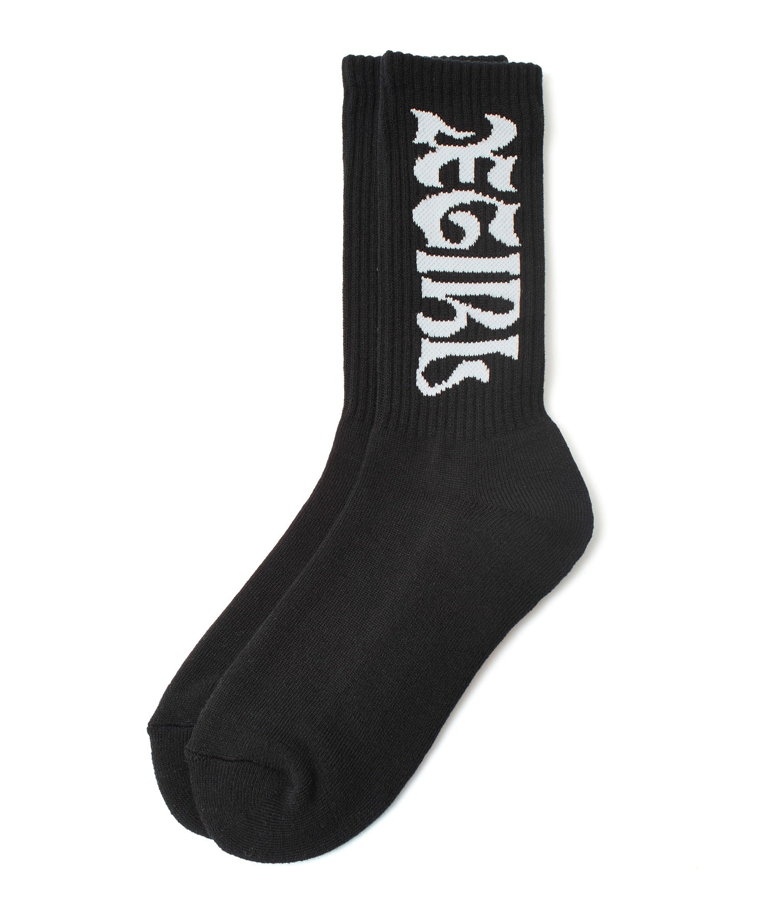 WIDE GOTHIC LOGO JACQUARD SOCKS