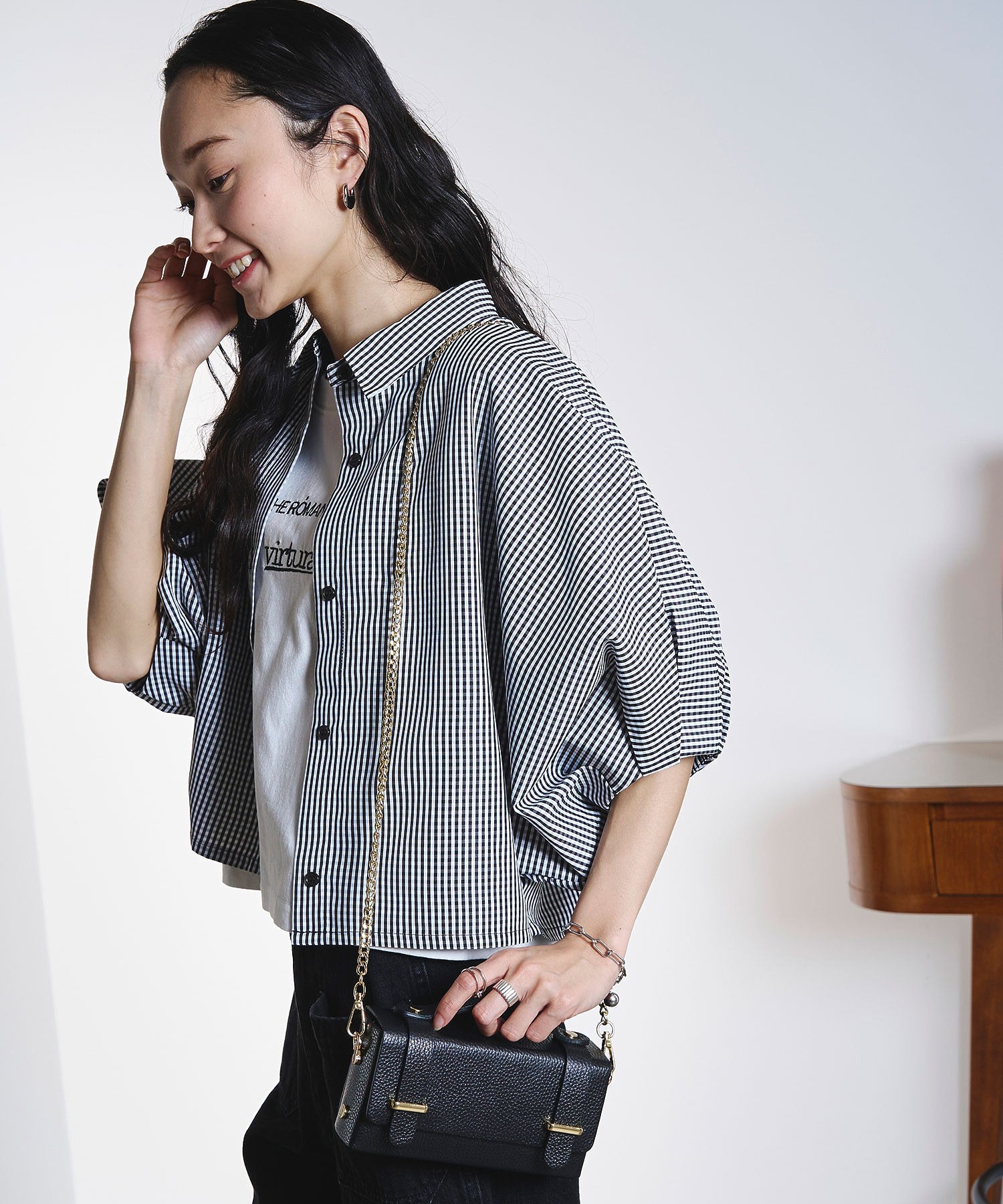 MILLELA FIRENZE/CHAIN SHOULDER BAG