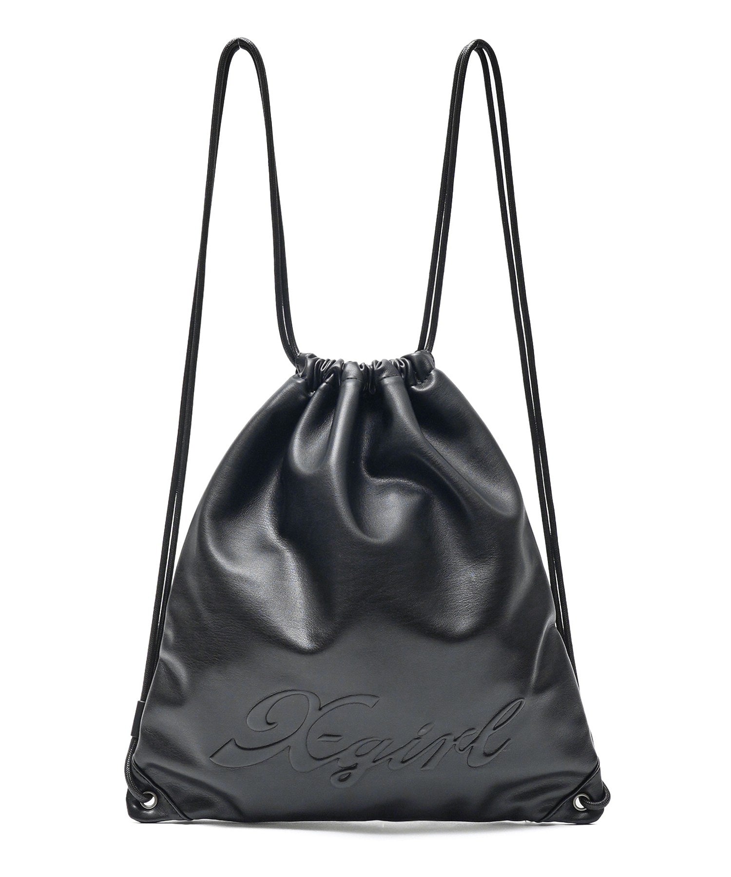 FAUX LEATHER KNAPSACK