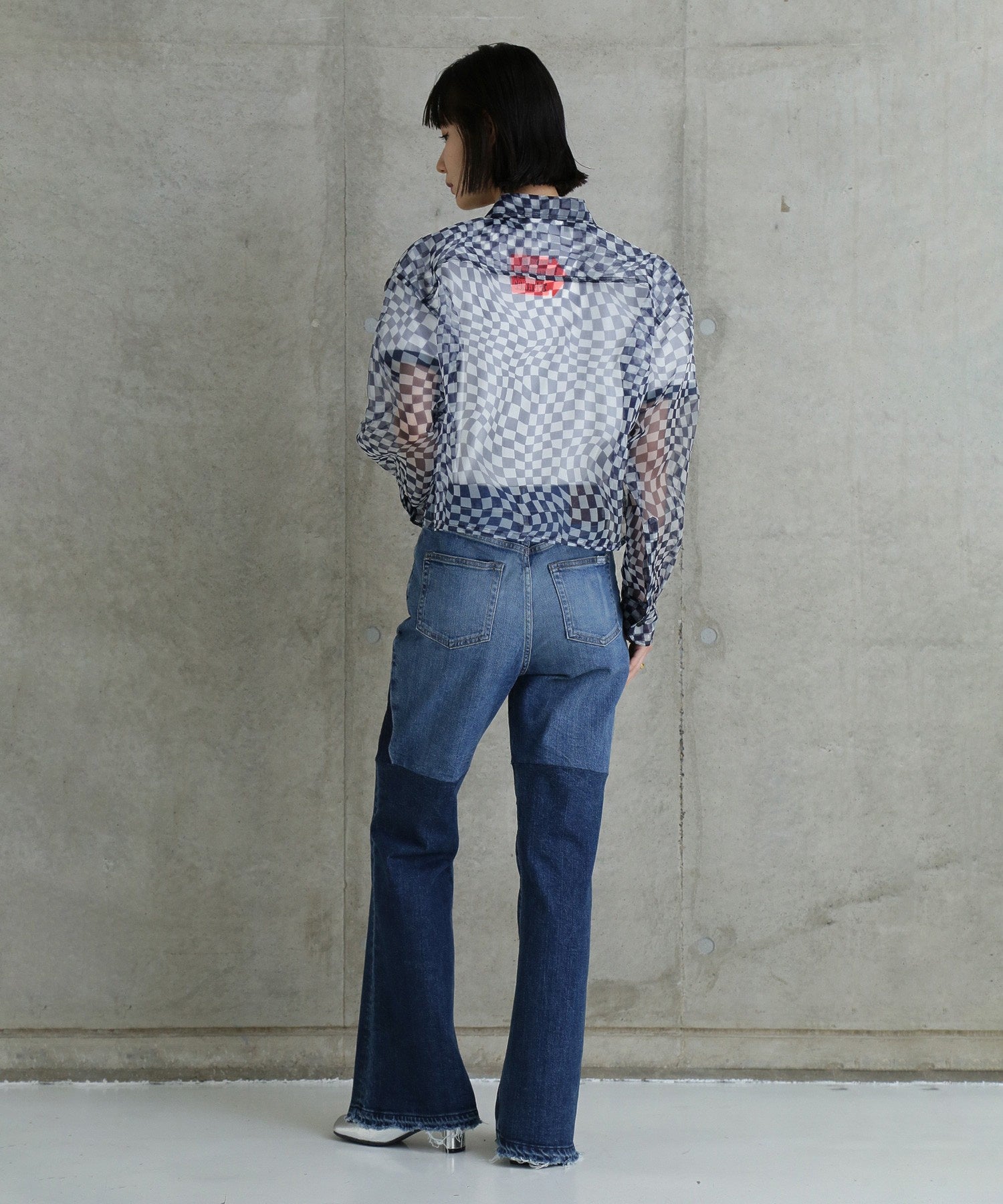 AUTHEN/CIRCULAR DENIM FLARE LEG REBUILD