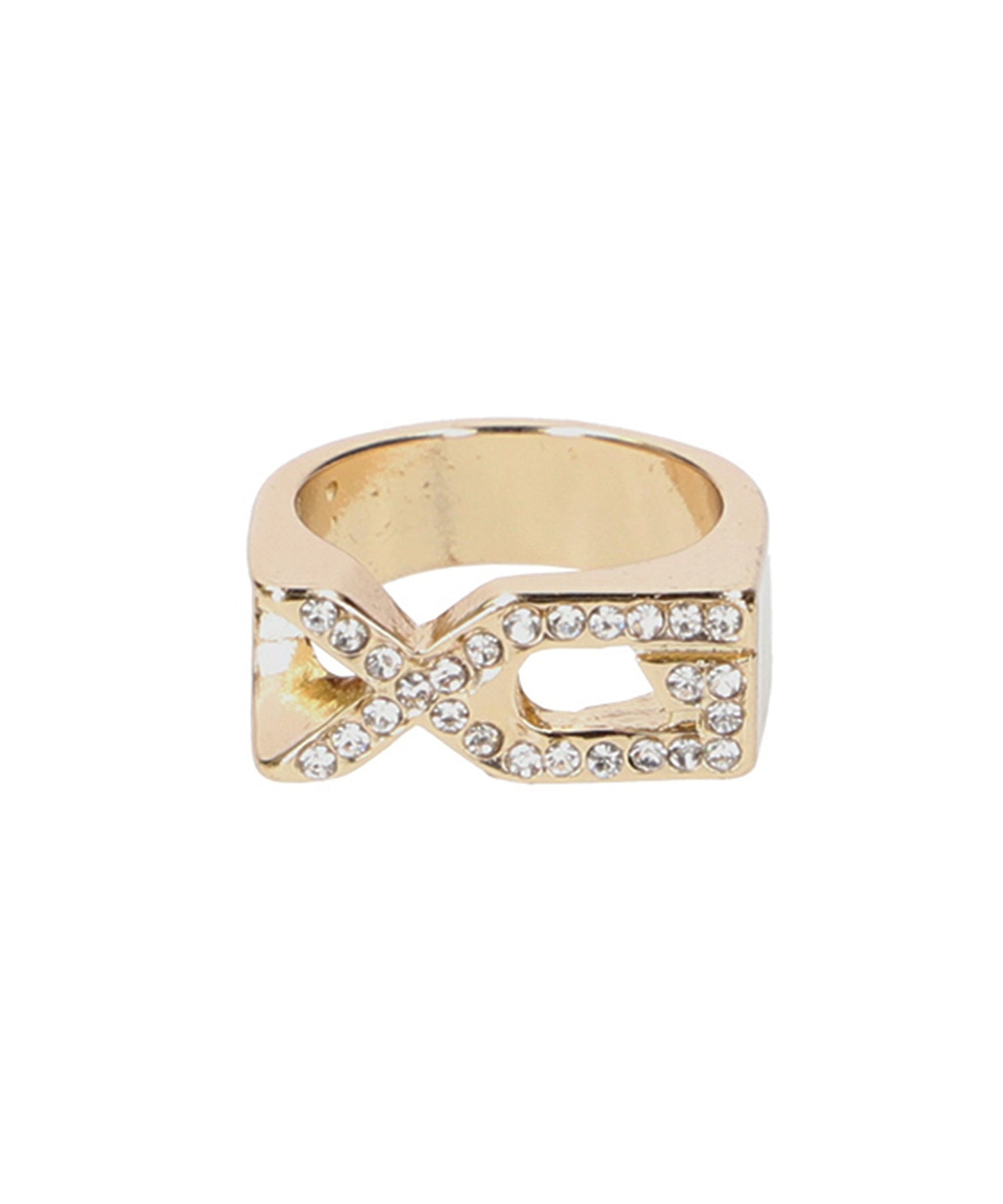 XG EMBLEM RHINESTONE RING