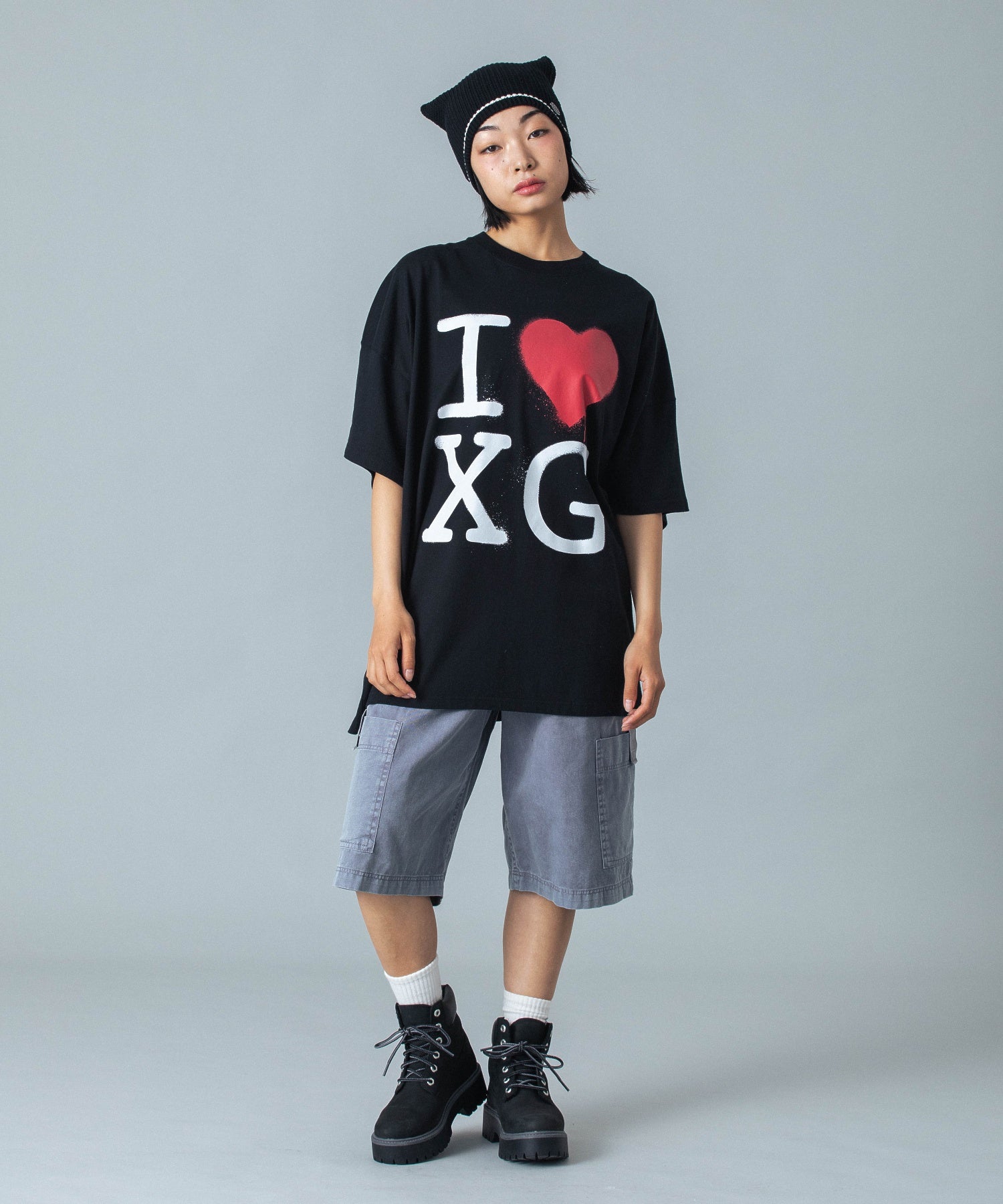 X-girl / STENCIL I LOVE XG LOGO S/S BIG TEE DRESS – calif（カリフ