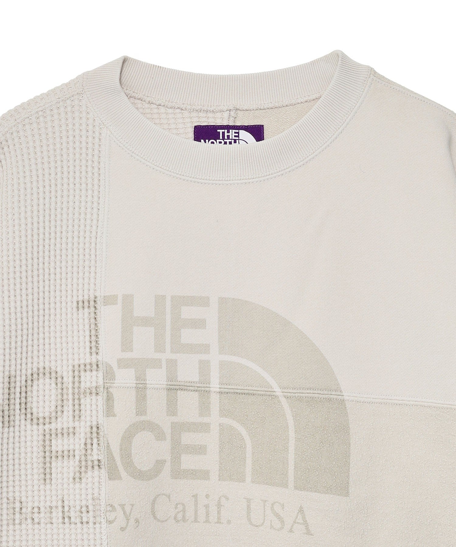 THE NORTH FACE Purple Label/FIELD PATCHWORKED CREWNECK