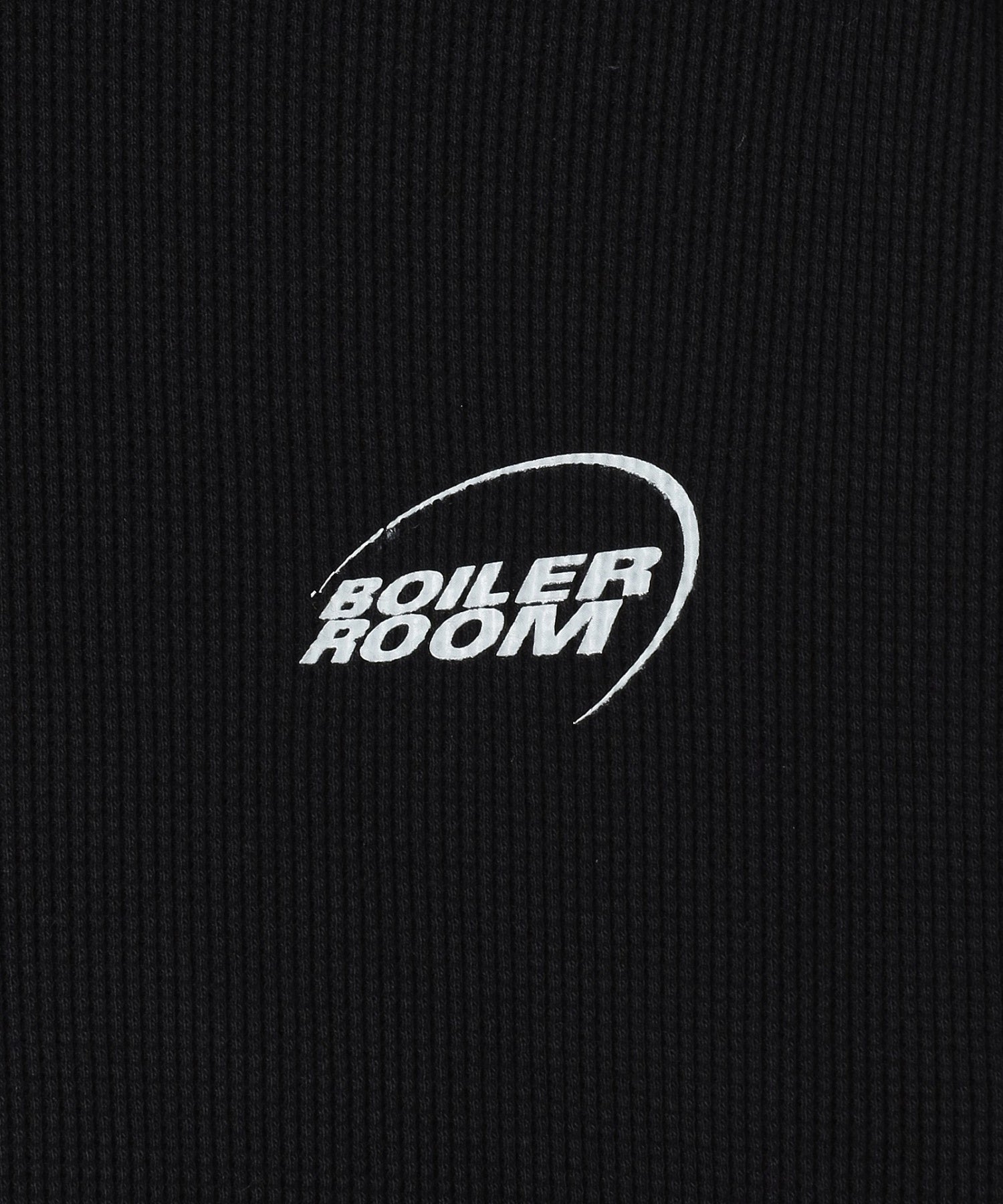 BOILER ROOM/ボイラールーム/WAFFLE LONG SLEEVE AW25LS01BLK
