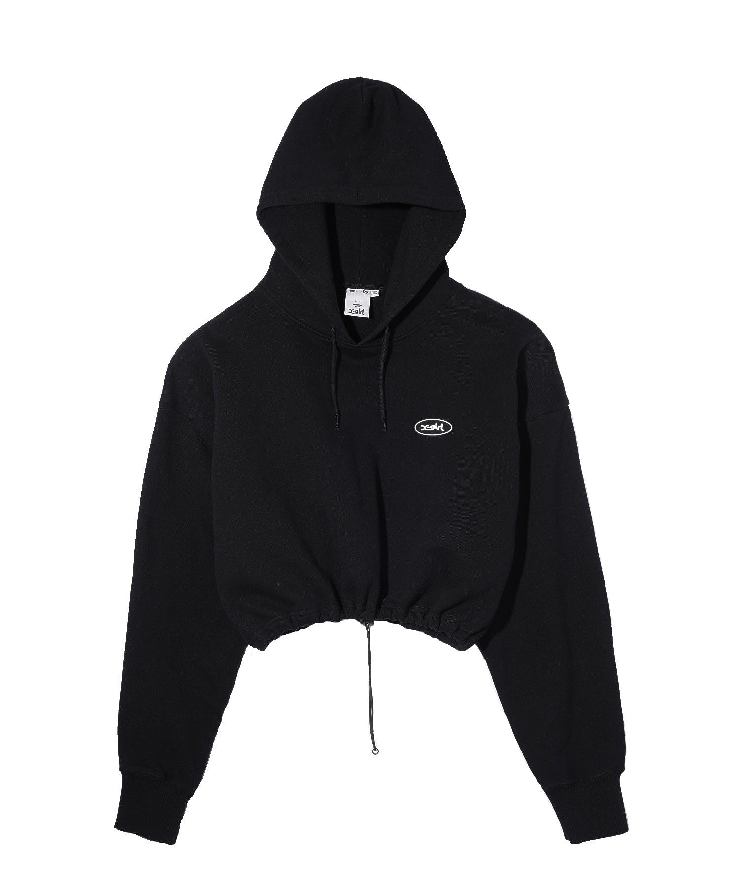 OVAL LOGO CROPPED SWEAT HOODIE X-girl