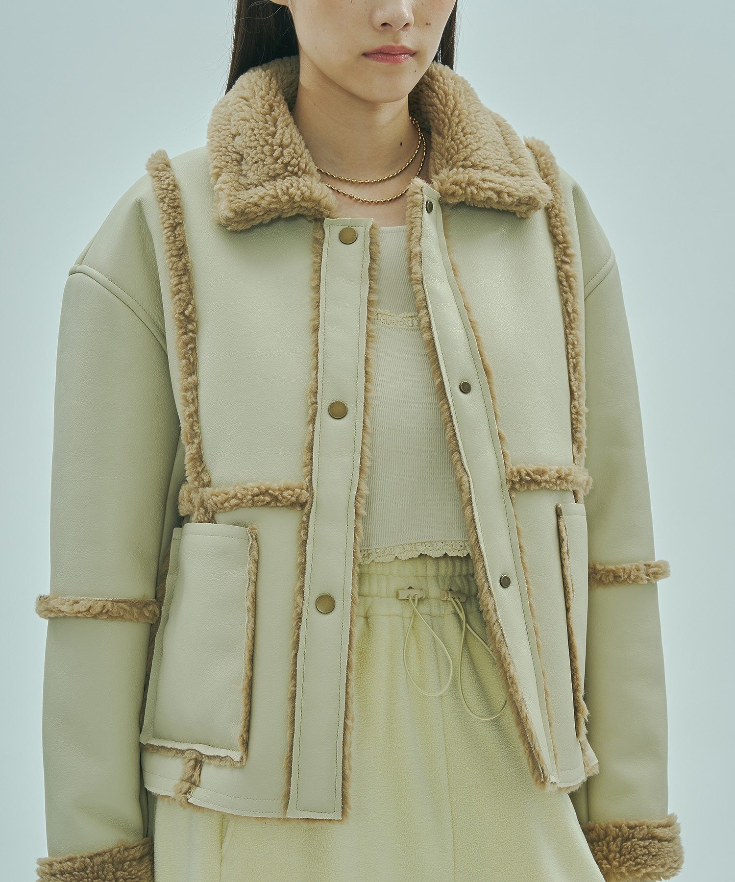 FAUX MOUTON ２WAY JACKET