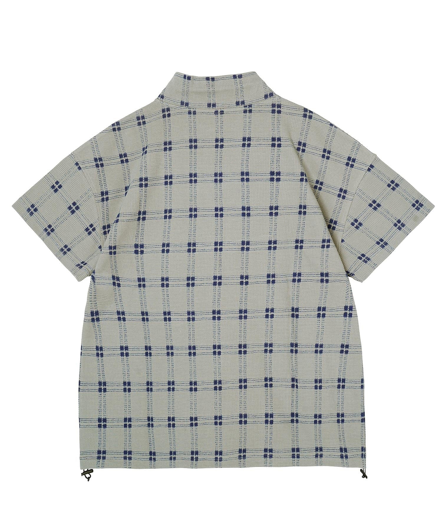 PLAID WAFFLE TUNIC TOP X-girl