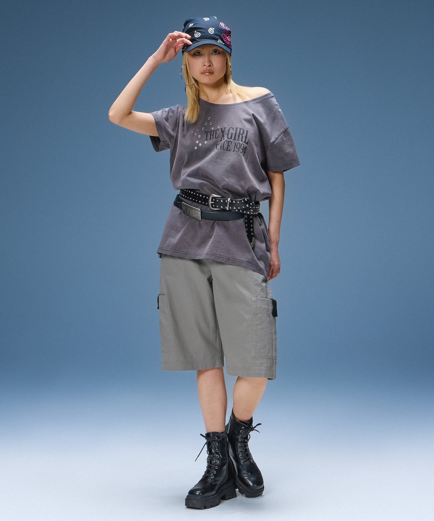 EYELET STAR S/S TEE DRESS