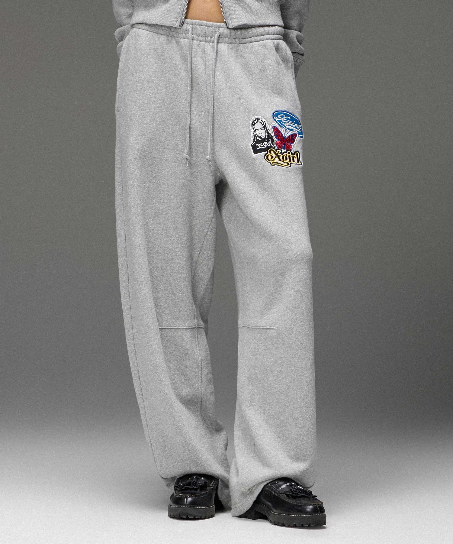 X-girl PATCHES SWEATPANTS