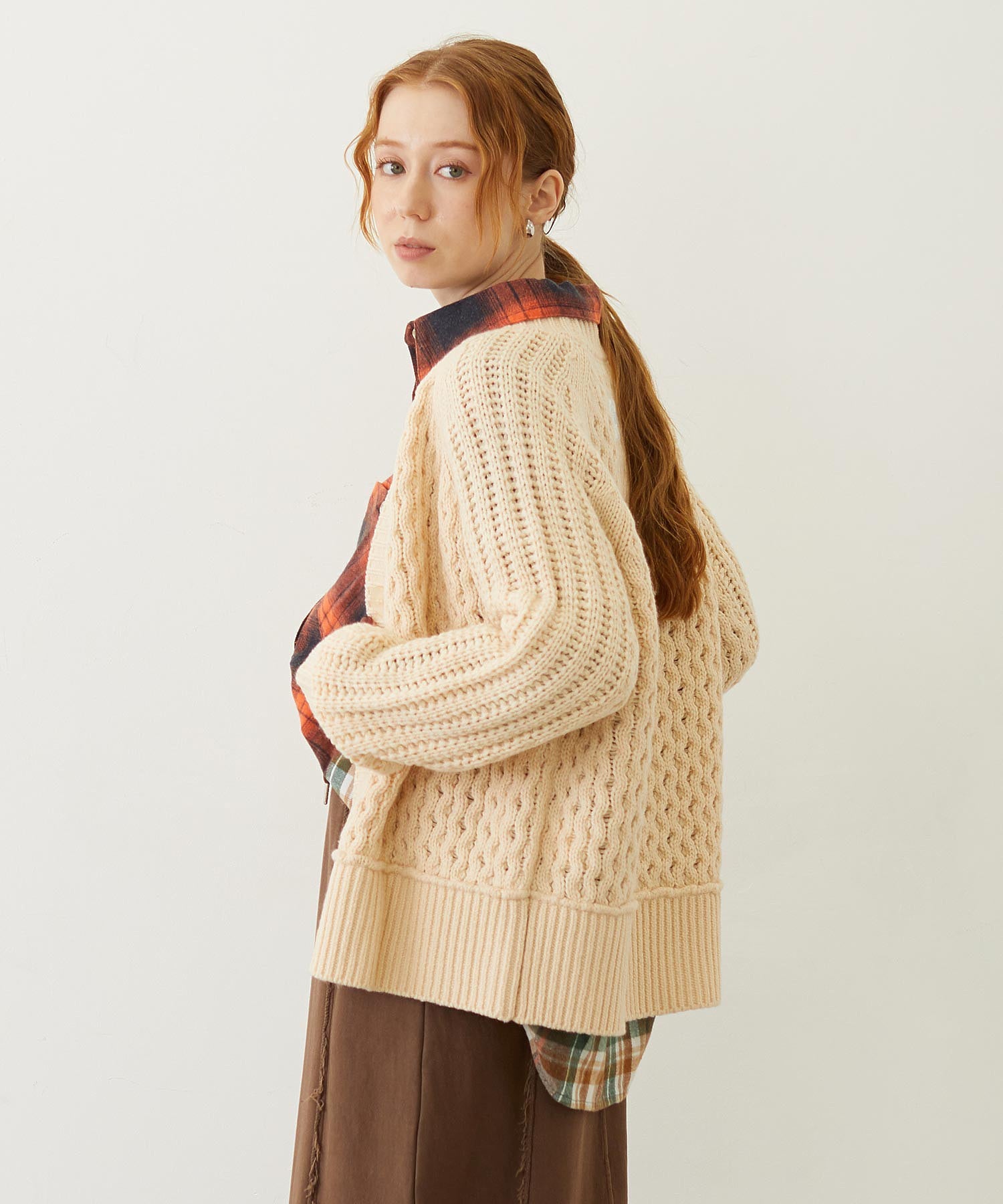 CABLE KNIT CARDIGAN
