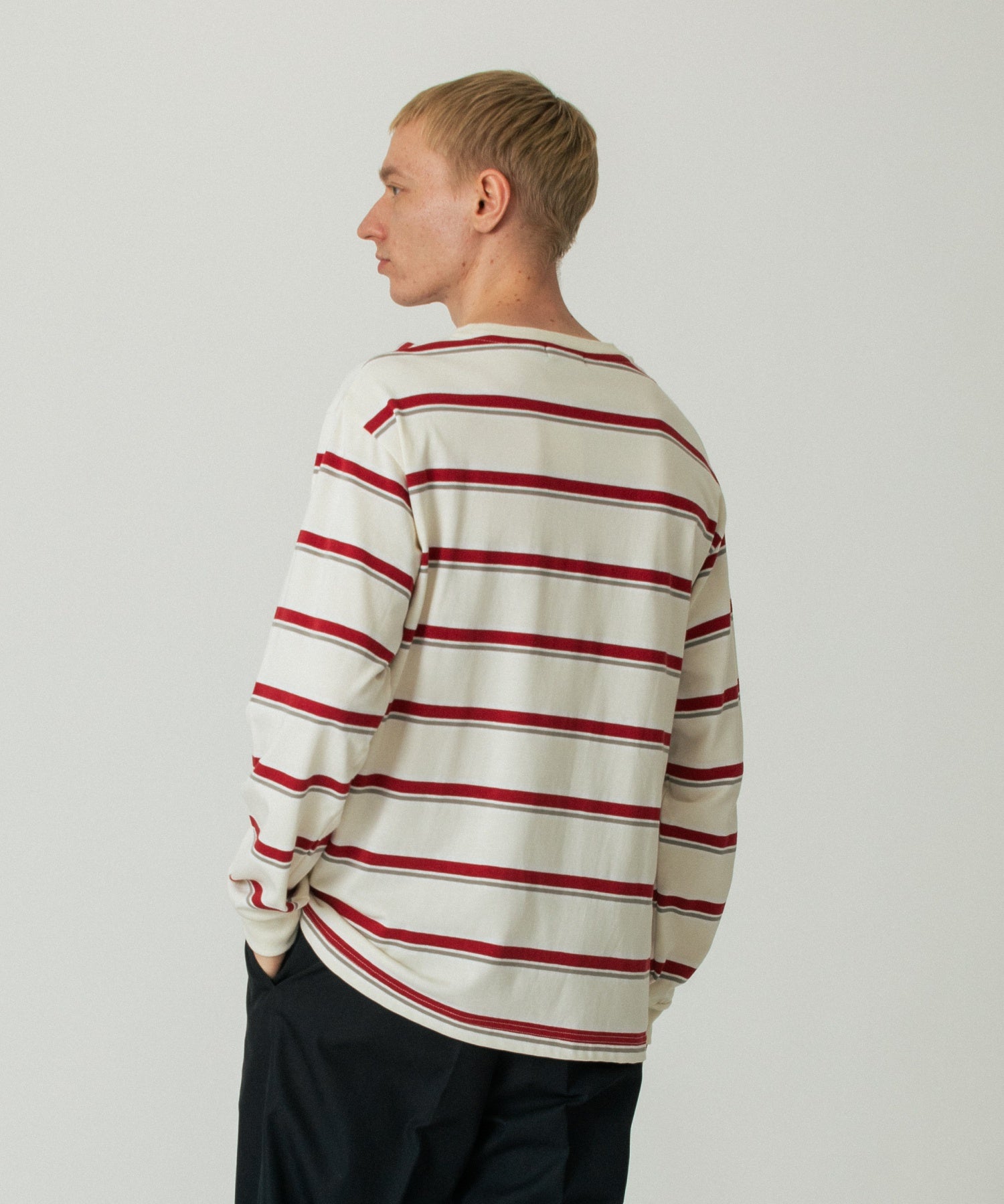 STRIPE L/S TEE