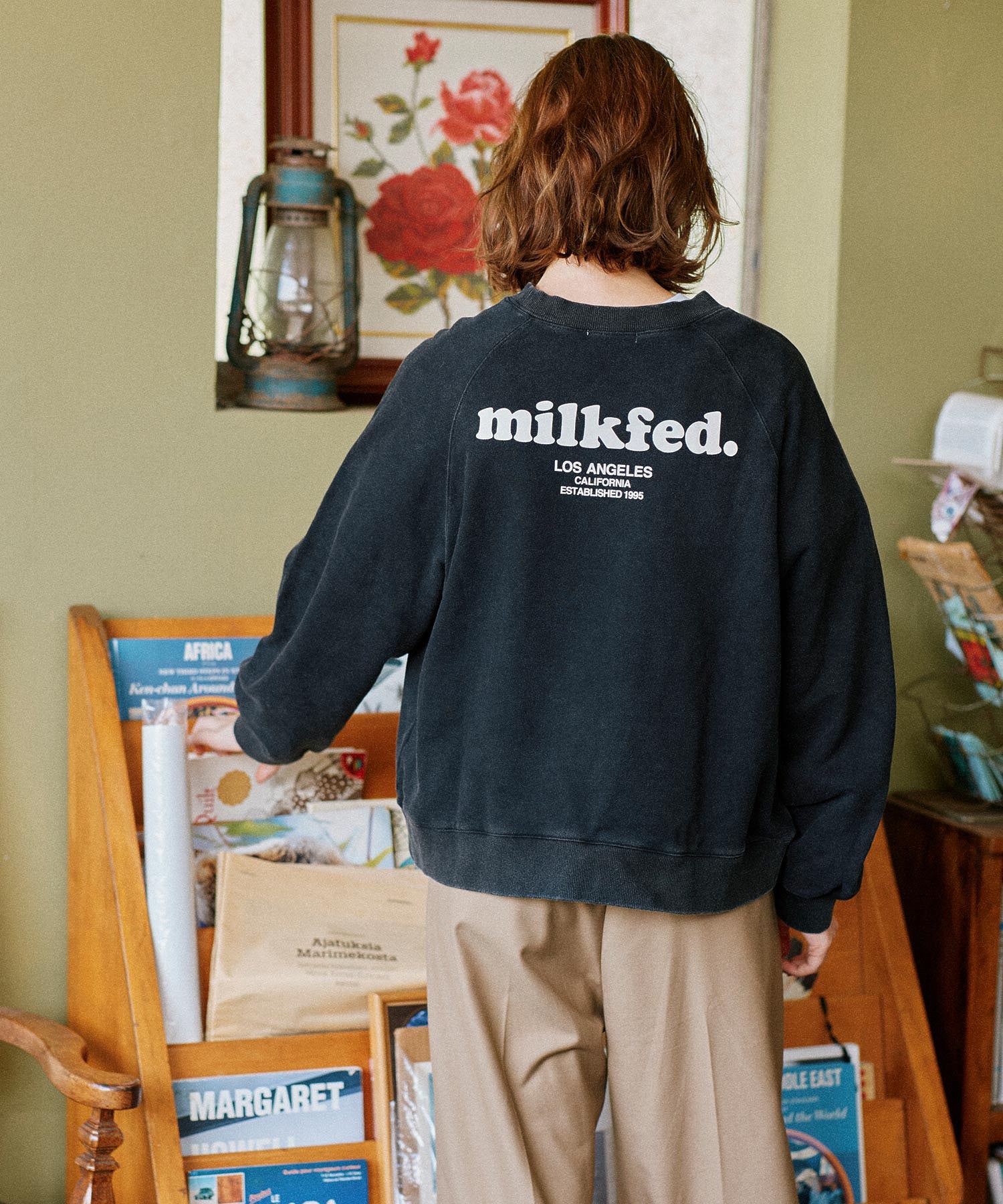 MILKFED.× PEANUTS 75th SWEAT TOP