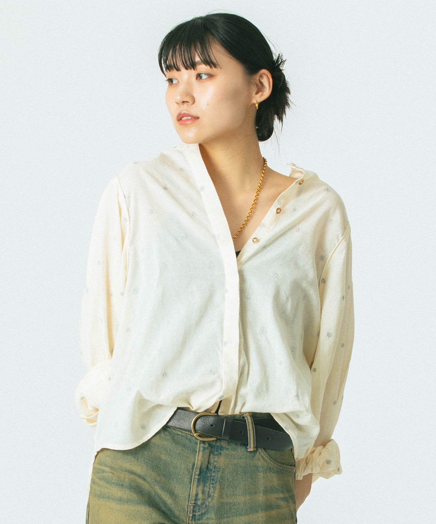 GENE HEAVENS/STAR EMBROIDERY SHIRT