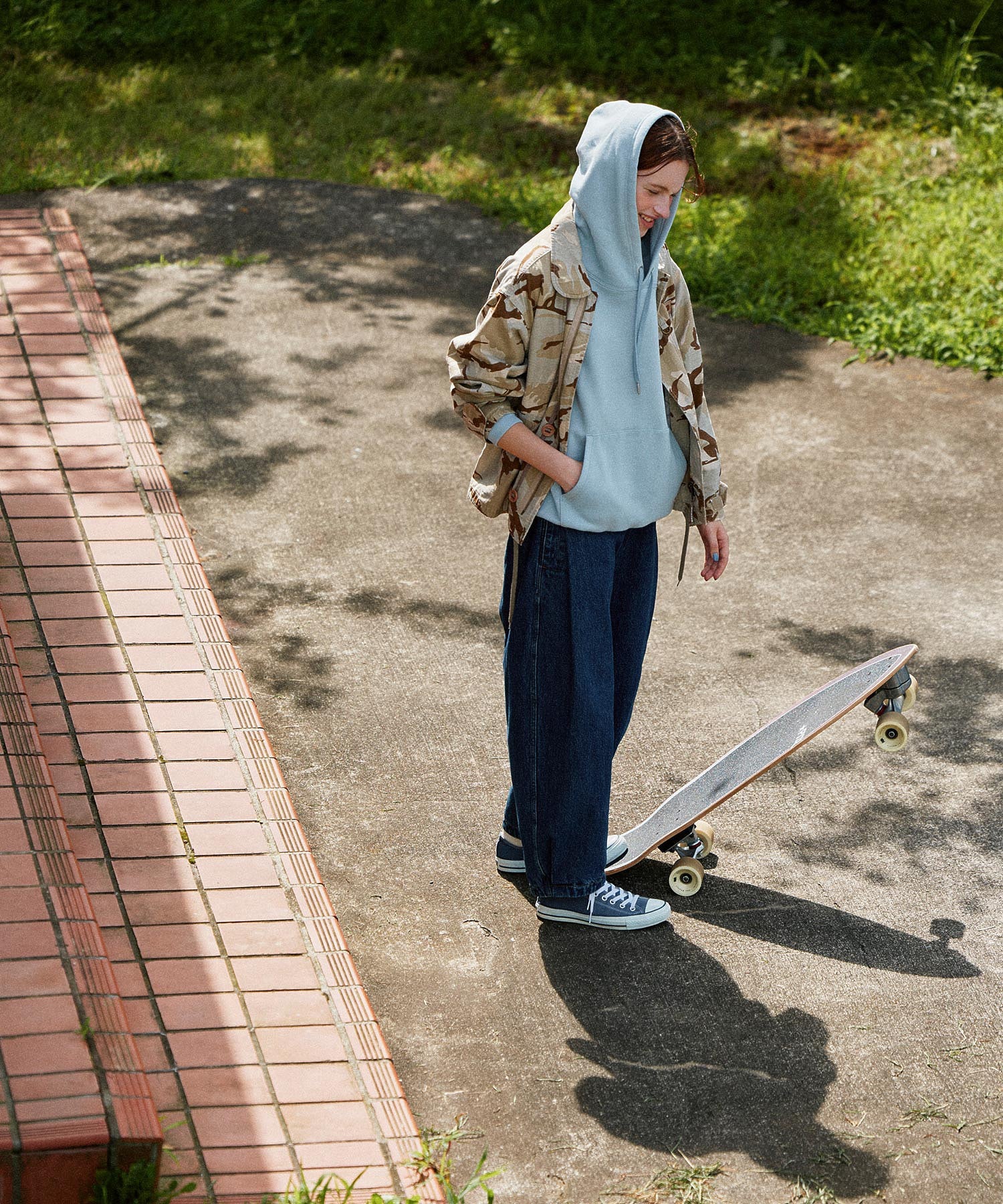 WIDE LEG BAGGY DENIM PANTS