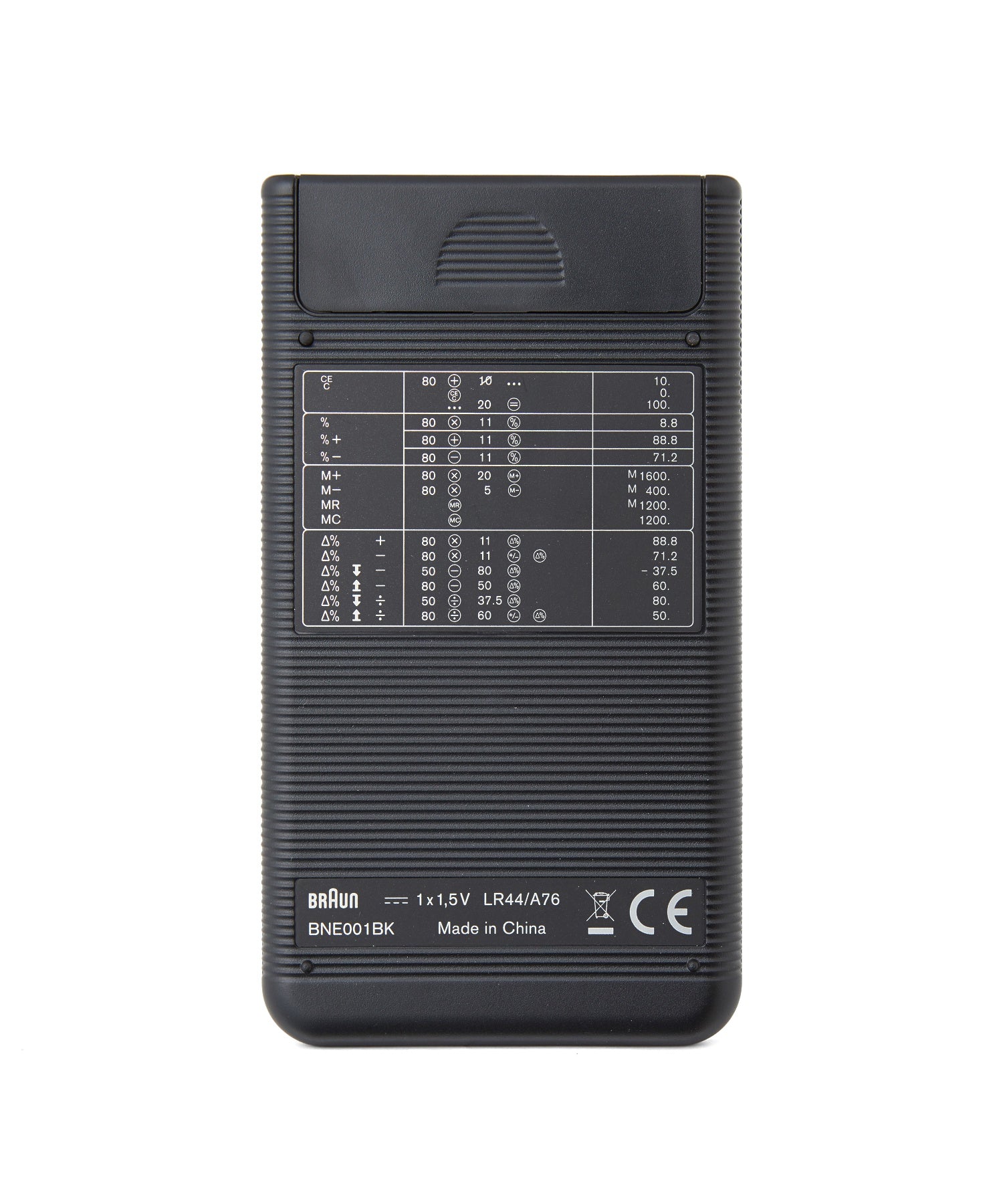 BRAUN Calculator BNE001BK（ブラウン 電卓 計算機 ブラック）
