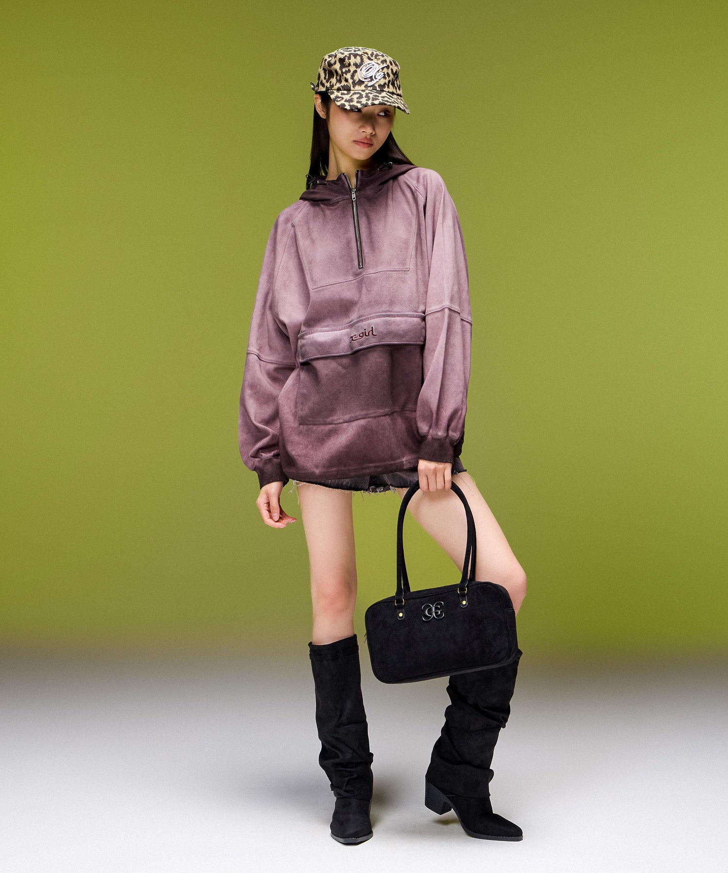 FADED ANORAK SWEATSHIRT