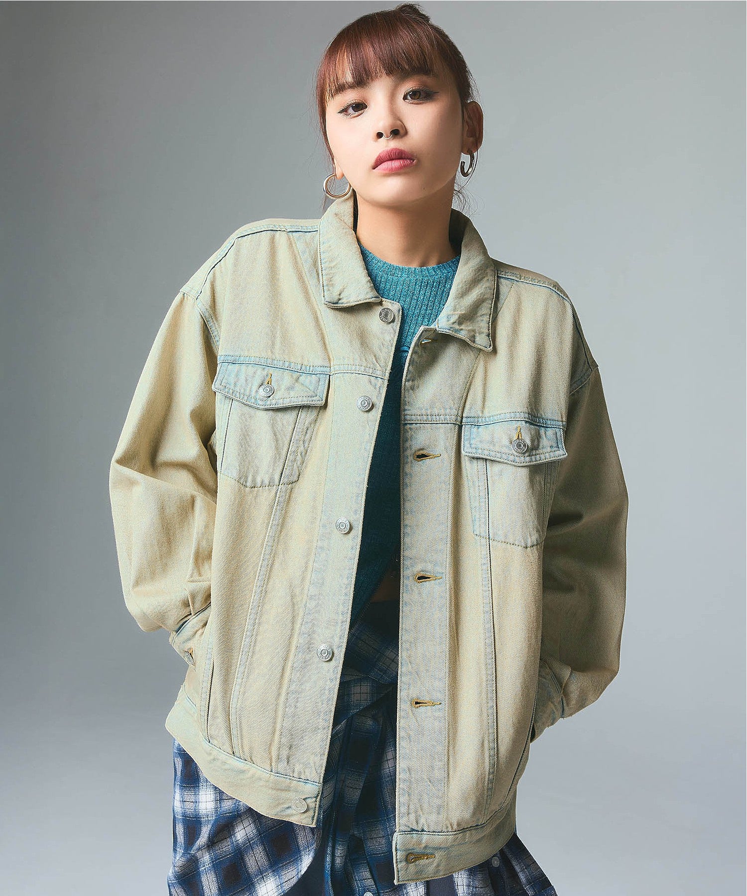 CURSIVE LOGO DENIM JACKET