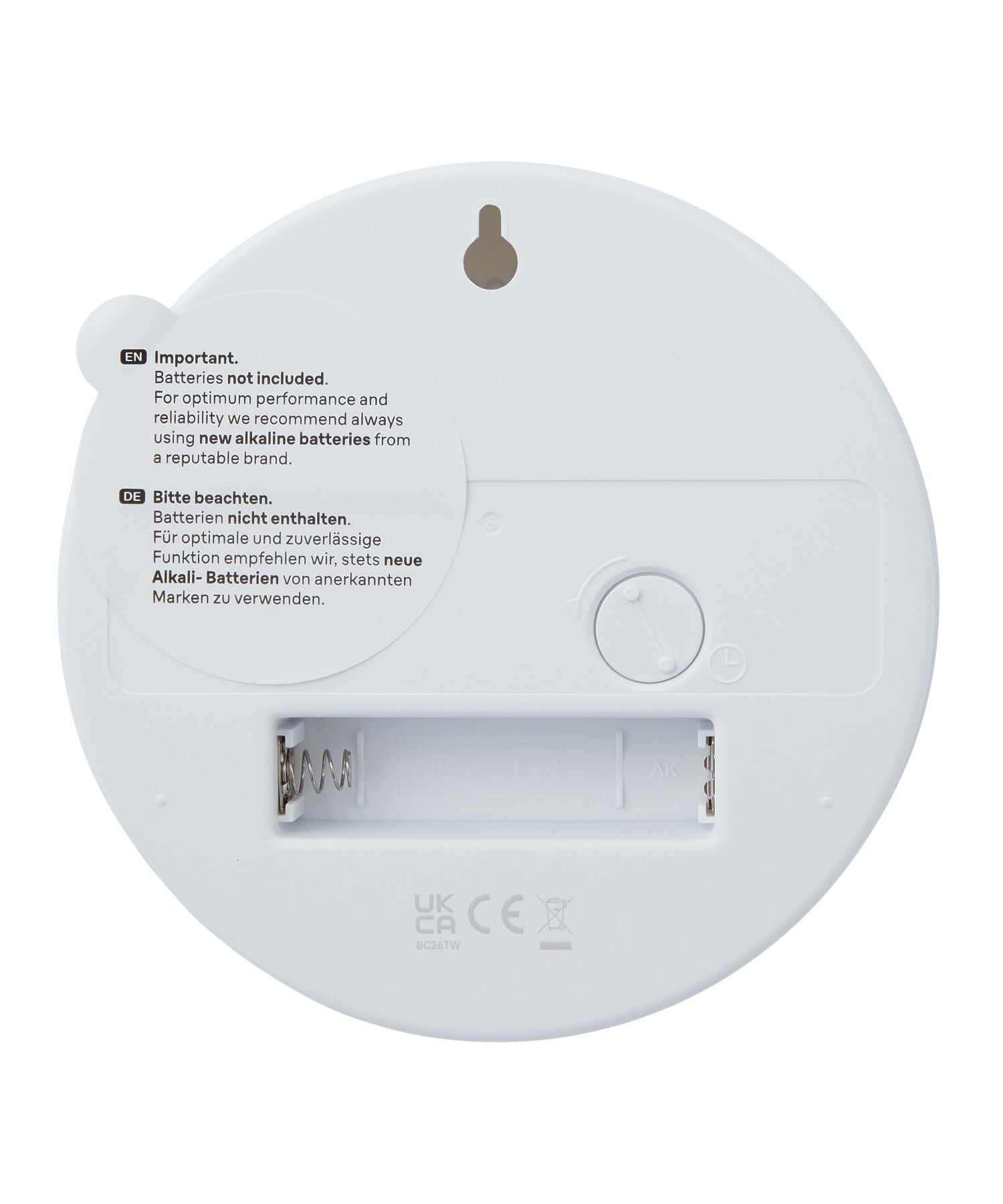 BRAUN Time Teacher WALL CLOCK WHITE BC26TW（ブラウン タイムティーチャー アナログ 壁掛け時計 ホワイト×オレンジ）