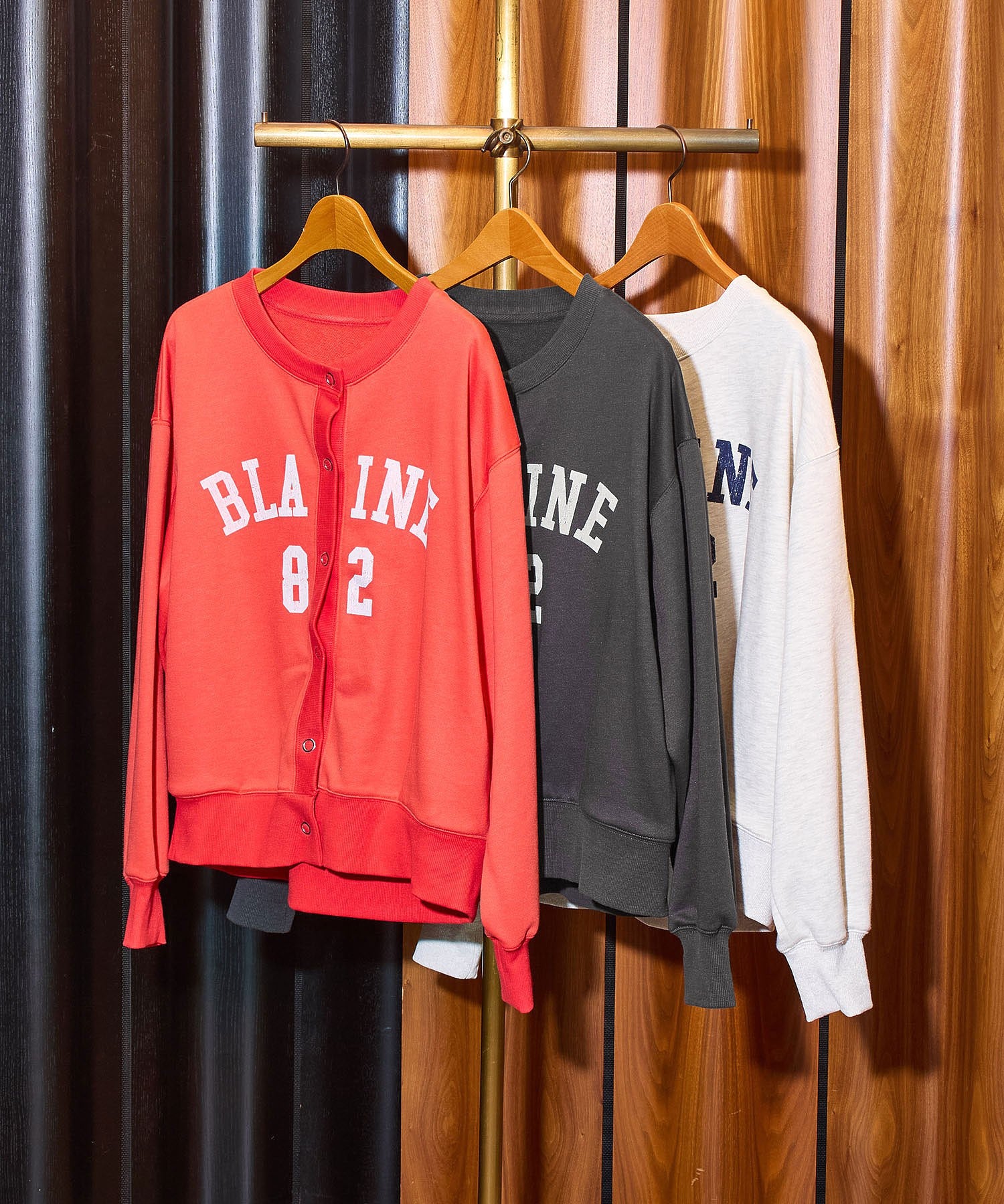 COLLEGE LOGO SWEAT CARDIGAN