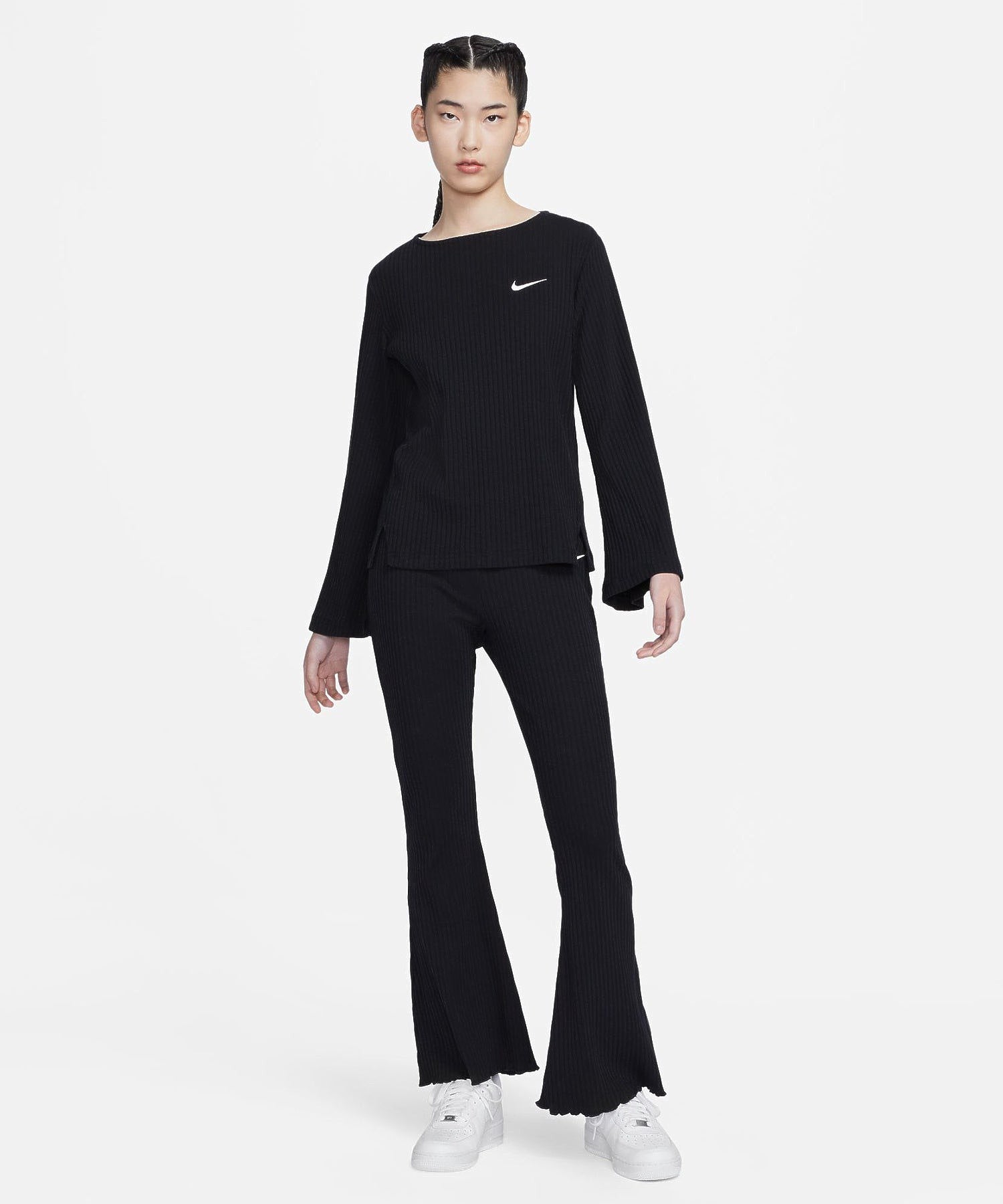 NIKE/ナイキ/WMNS HIGH-WAISTED RIBBED JERSEY PANTS/DV7869 NIKE