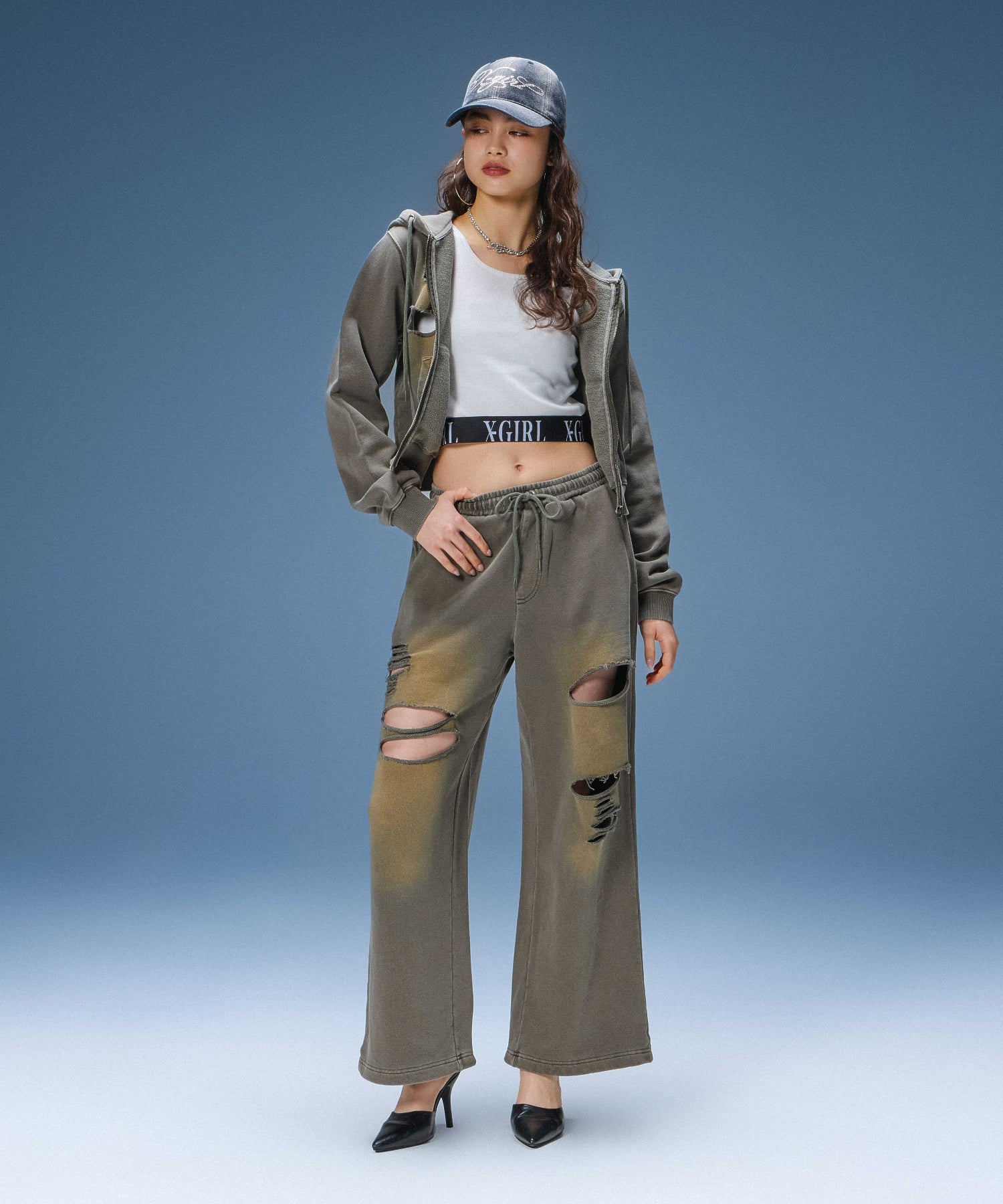 LOGO JACQUARD HEM TANK TOP