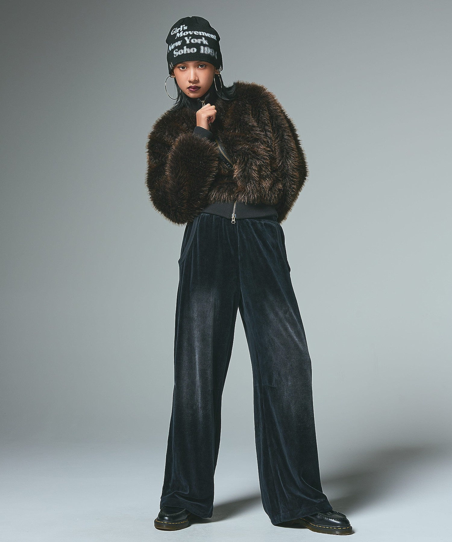FAUX FUR COMPACT JACKET