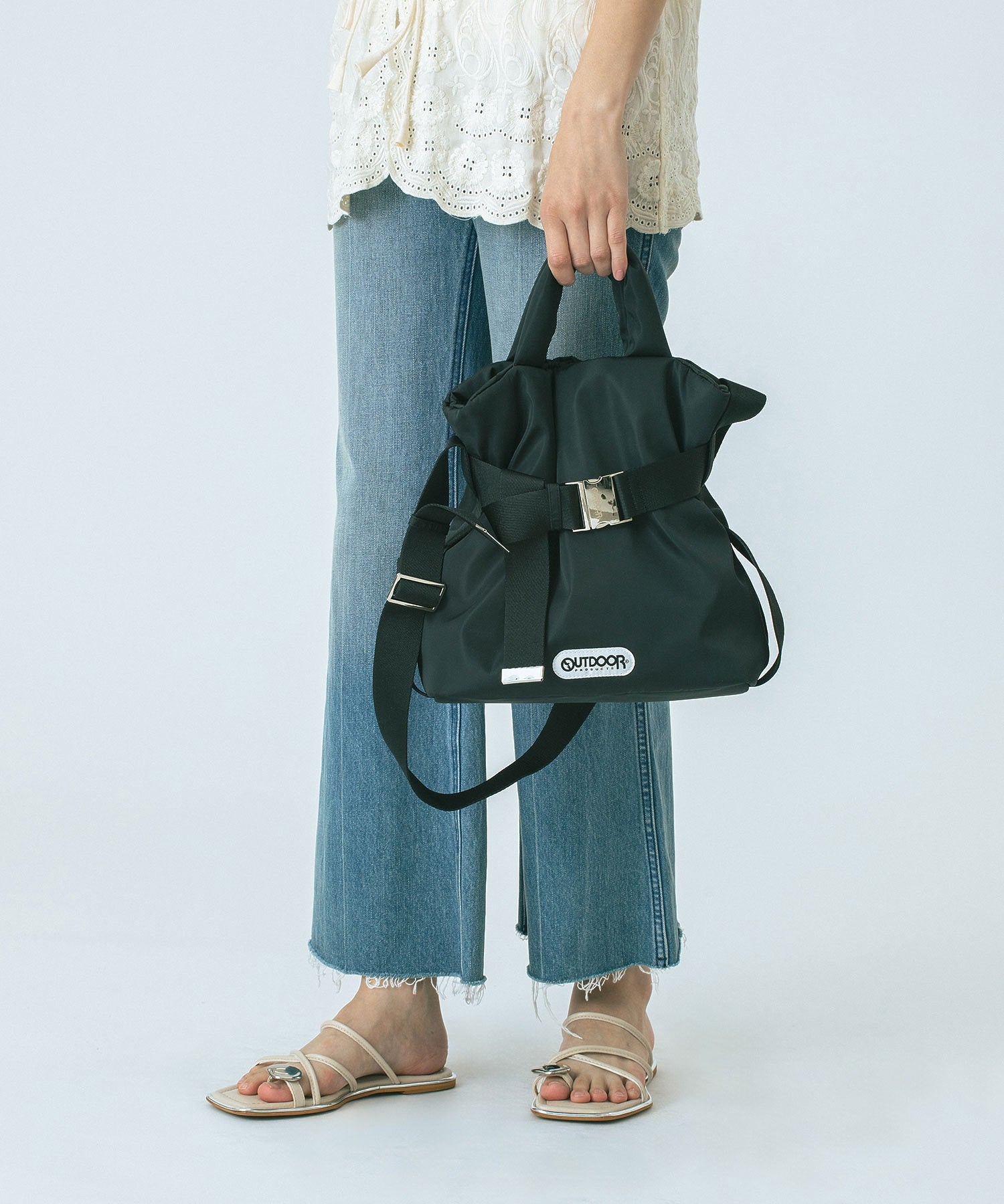 【ブルー・ブラウンROSE BUD別注カラー】OUTDOOR PRODUCTS/2WAY BELT BAG