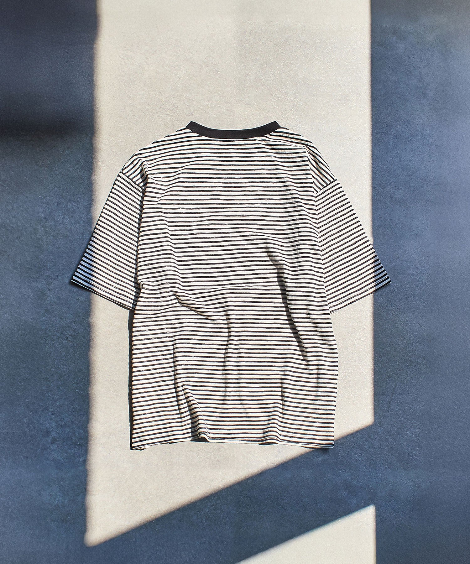 SHEER STRIPE S/S TOP