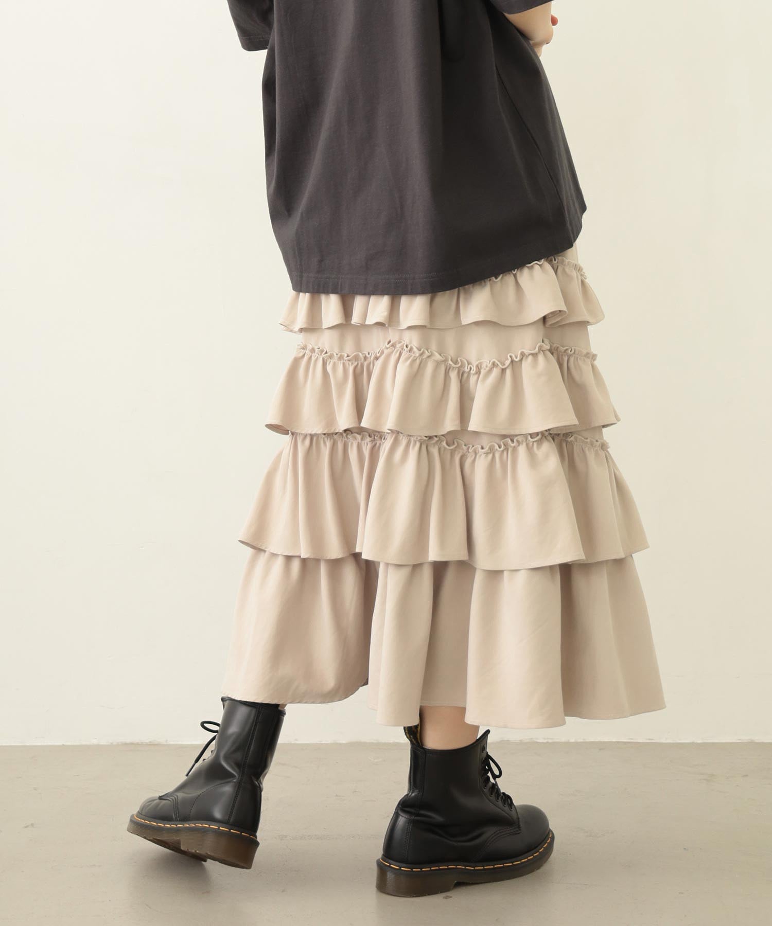 SOLID DIRNDL SKIRT