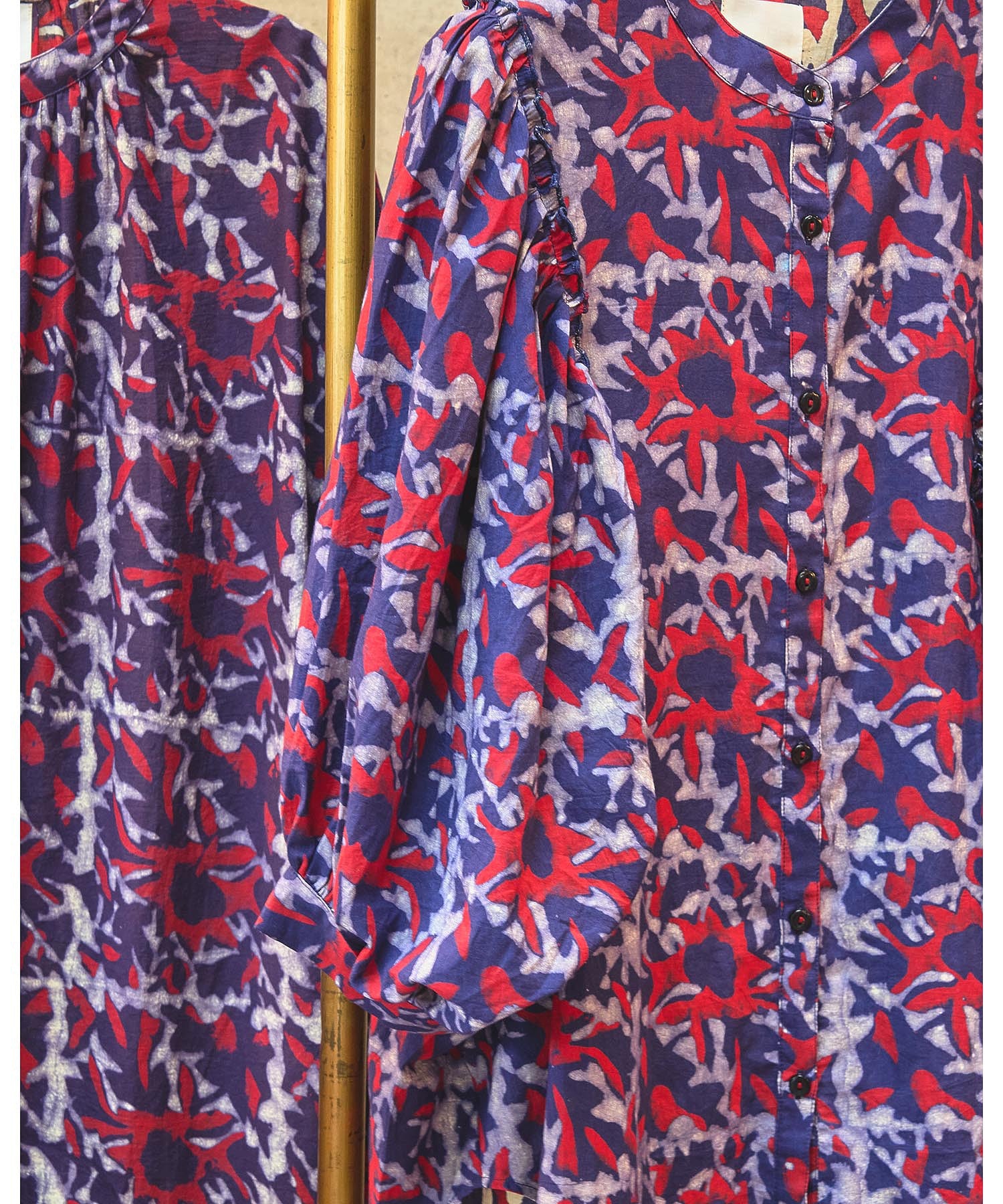 GENE HEAVENS/INDIGO FLOWER SHIRTS