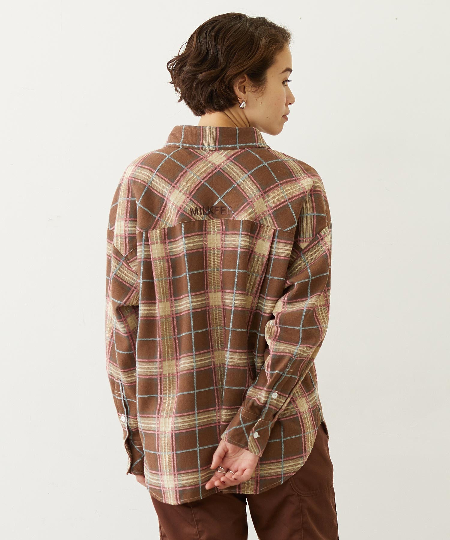 LOGO PLAID SHIRT