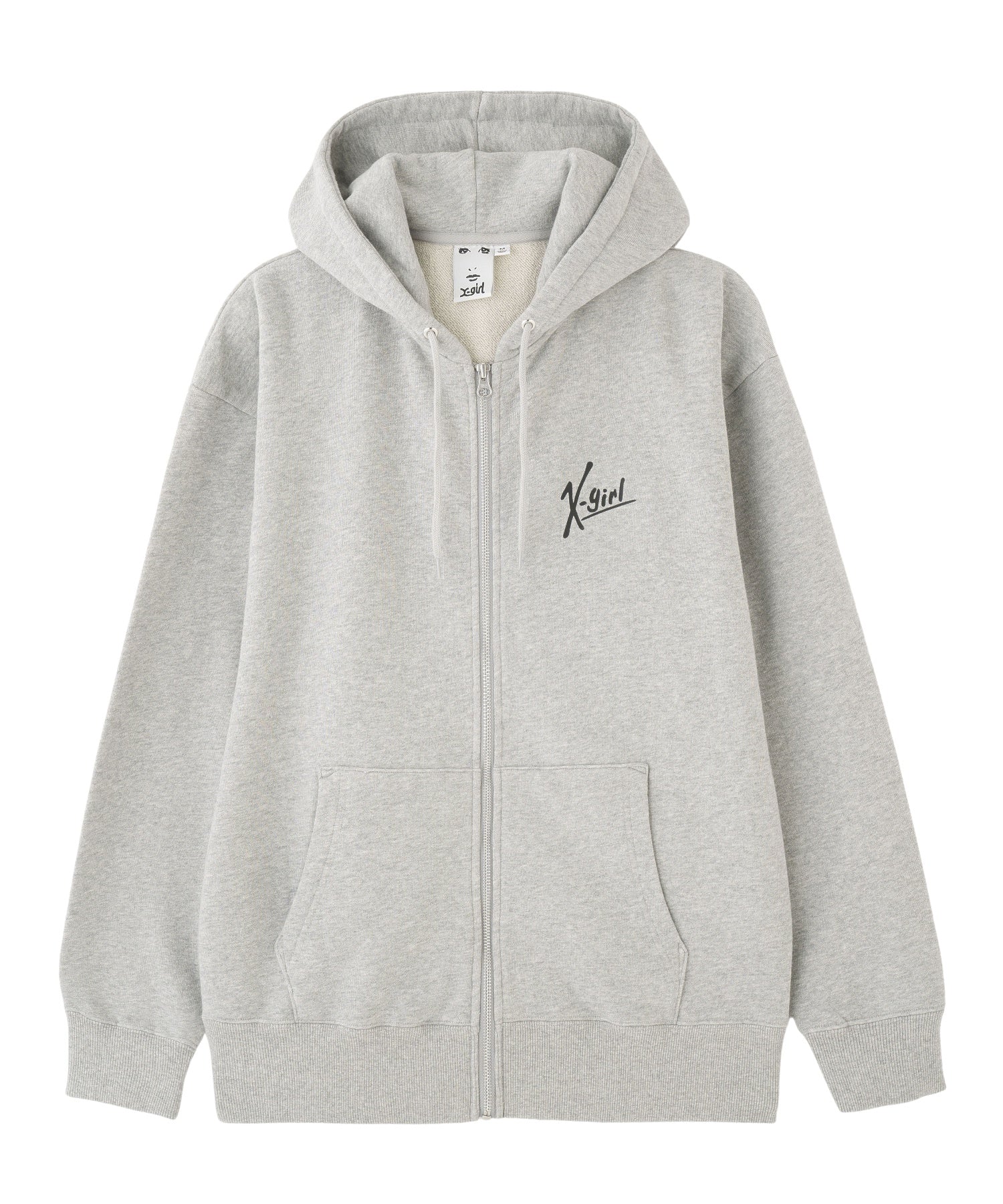 HANDWRITING LOGO ZIP UP SWEAT HOODIE