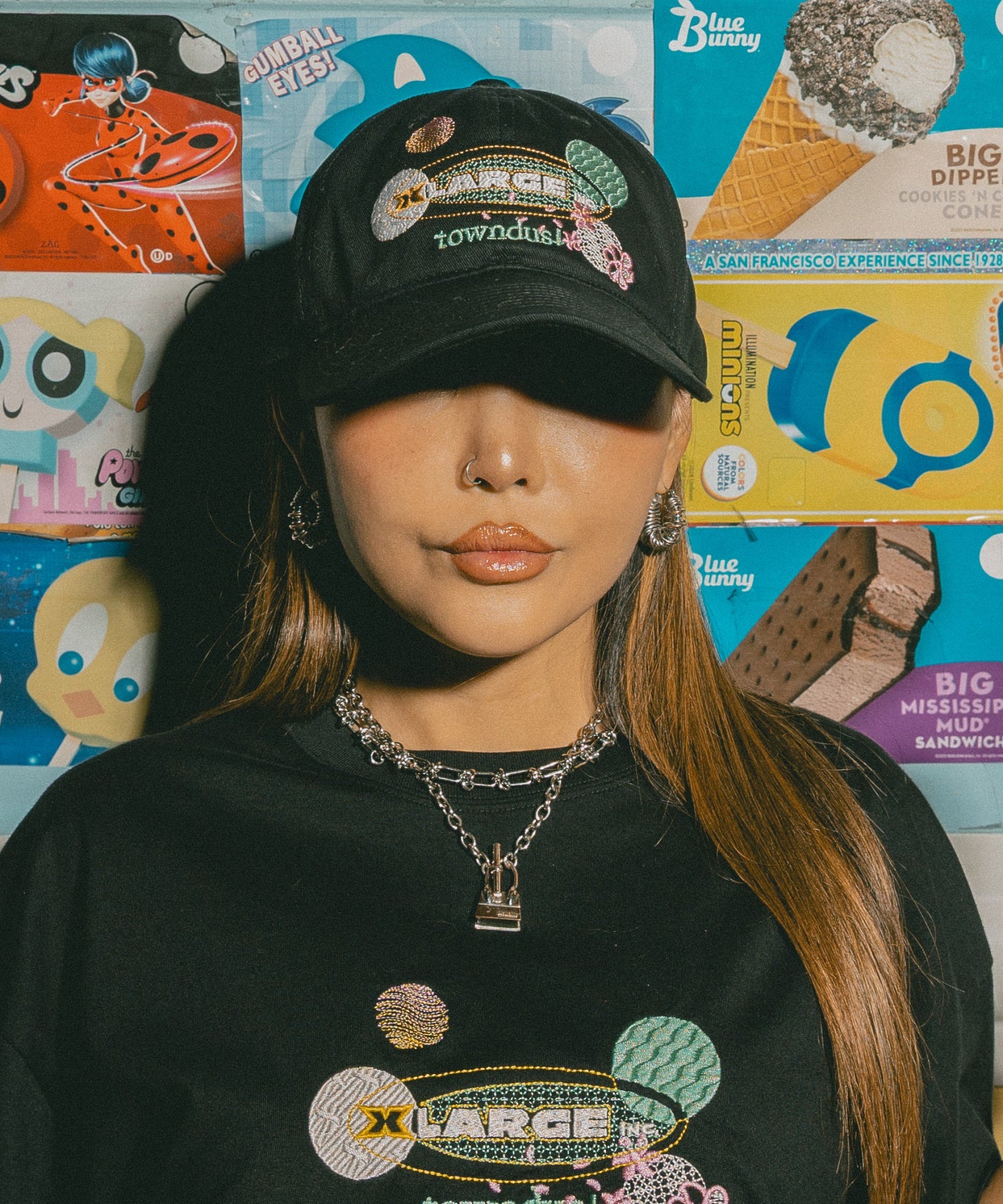 XLARGE×towndust OVAL LOGO CAP
