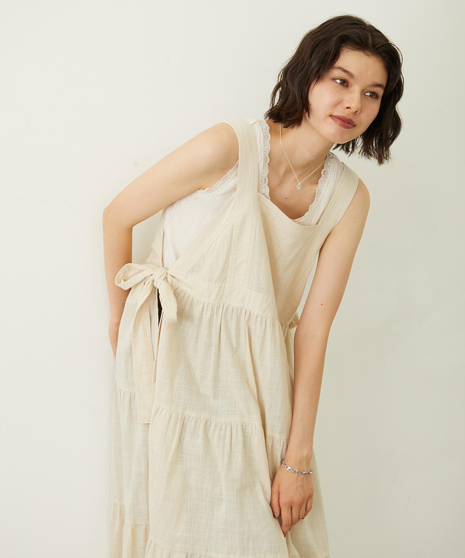 APRON TIERED DRESS