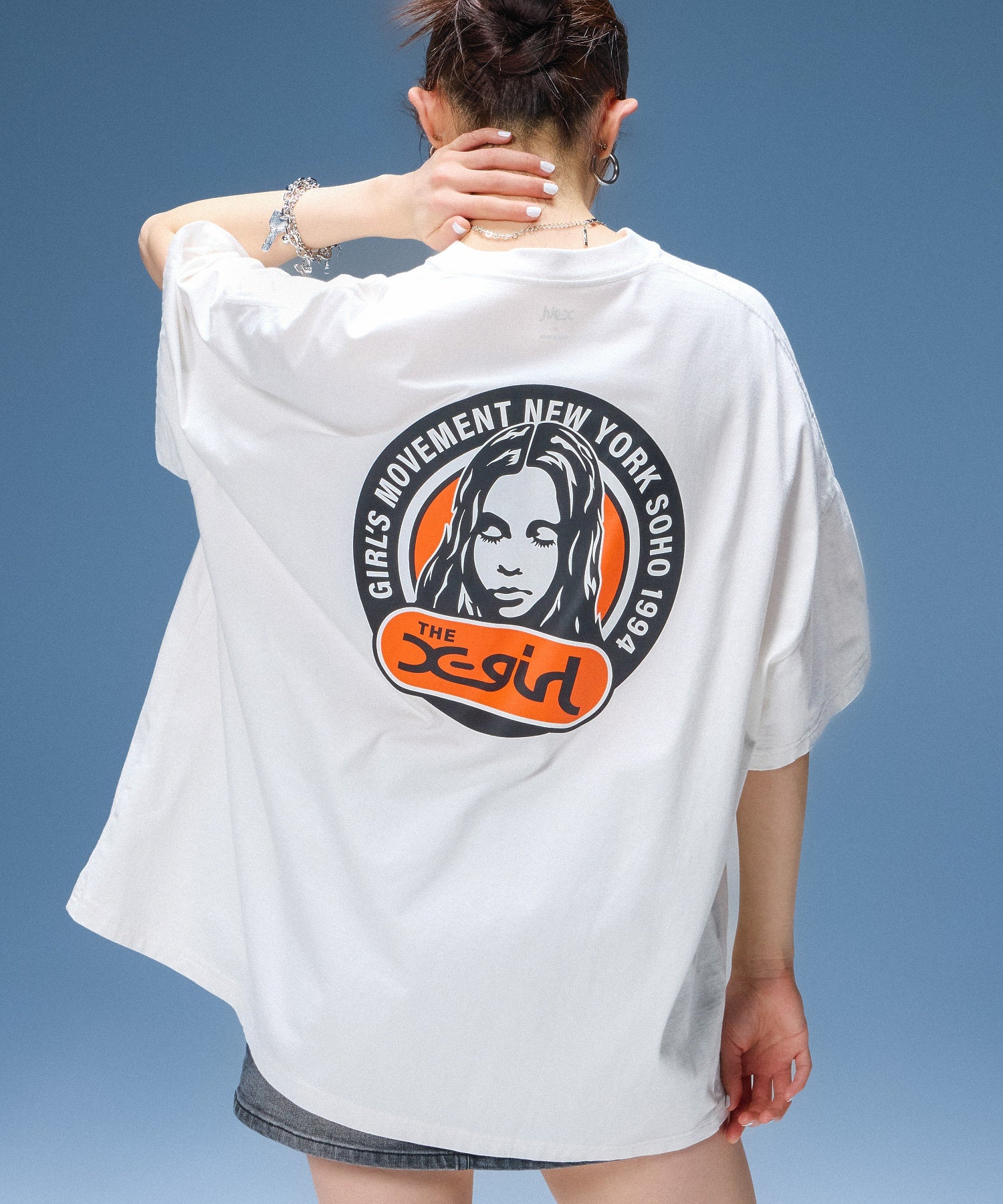 CIRCLE LOGO AND FACE S/S BIG TEE DRESS