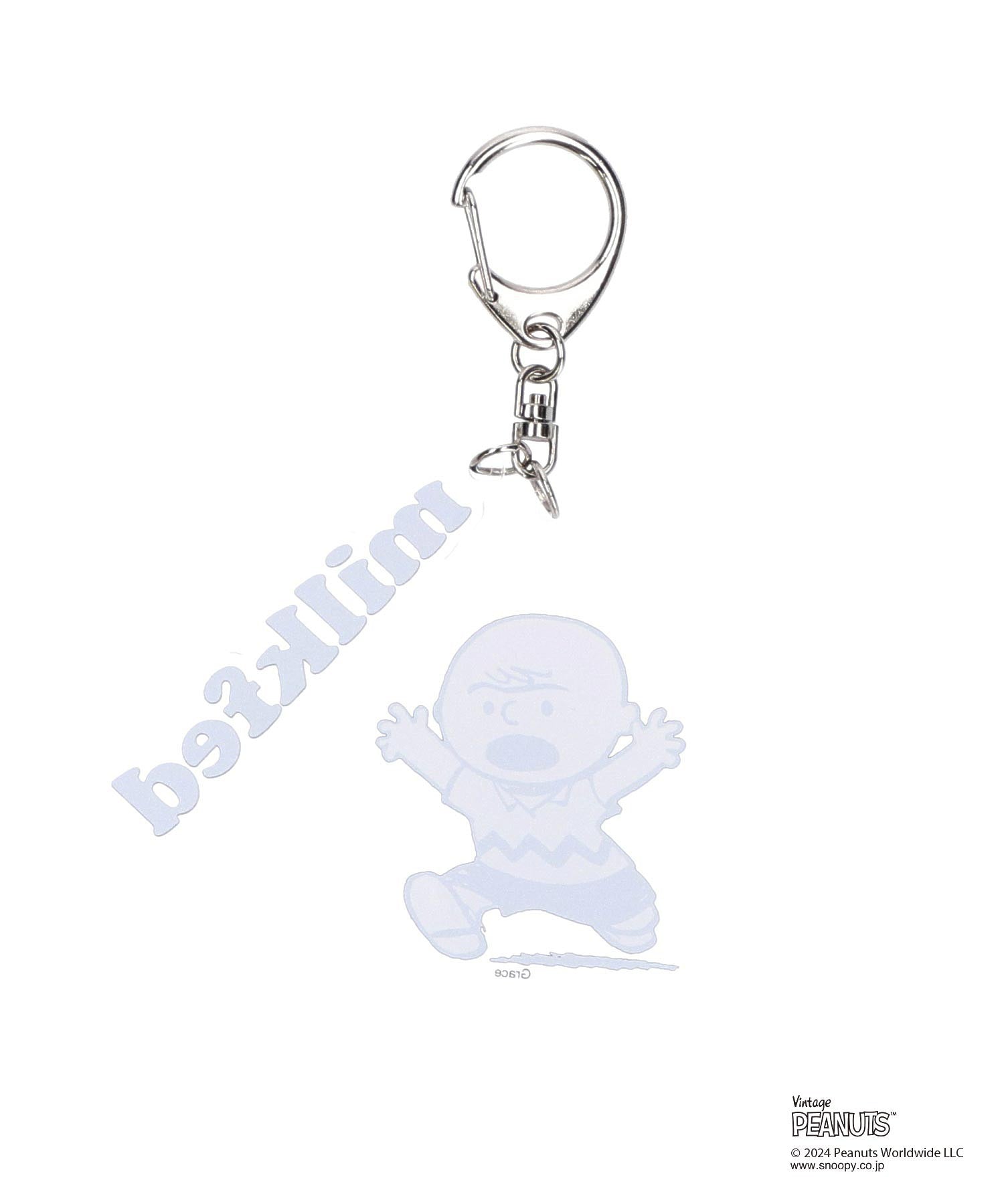 MILKFED. x PEANUTS LOGO KEYCHAIN