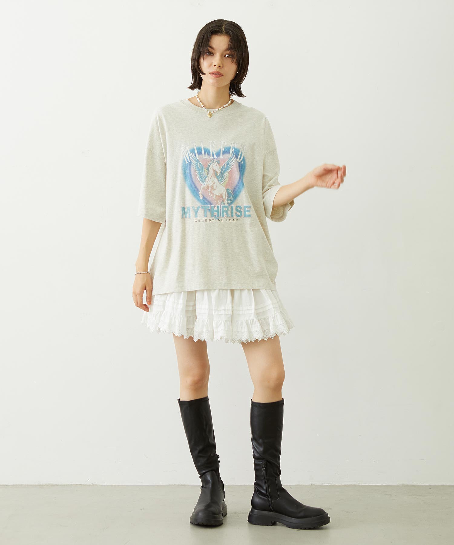 PEGASUS HEART WIDE S/S TEE
