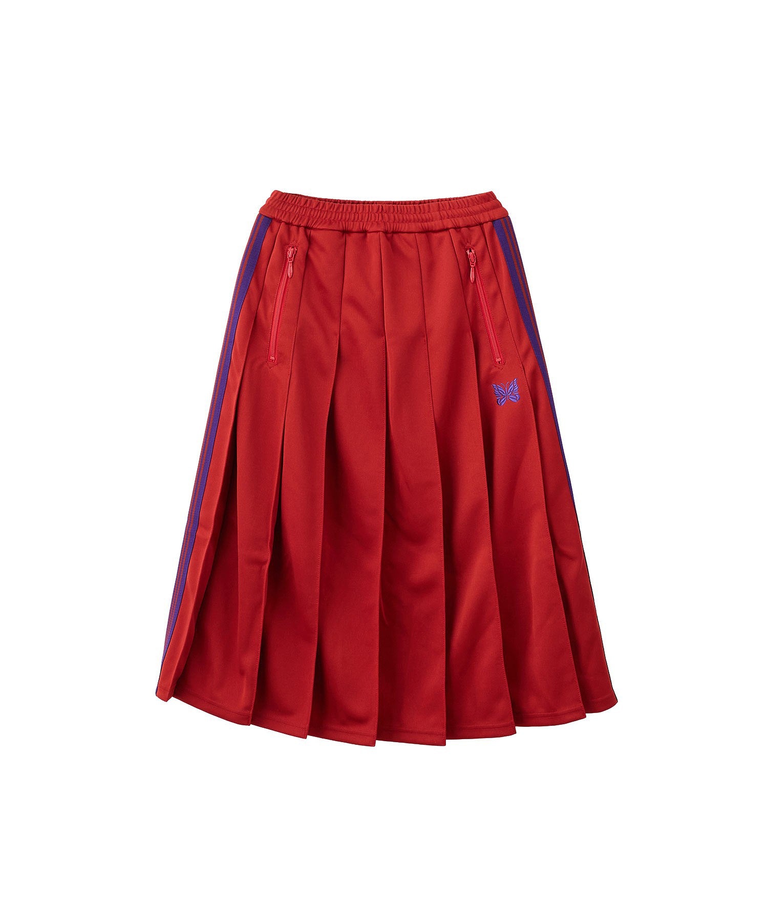 NEEDLES/PLEATED TRACK SKIRT - POLY SMOOTH