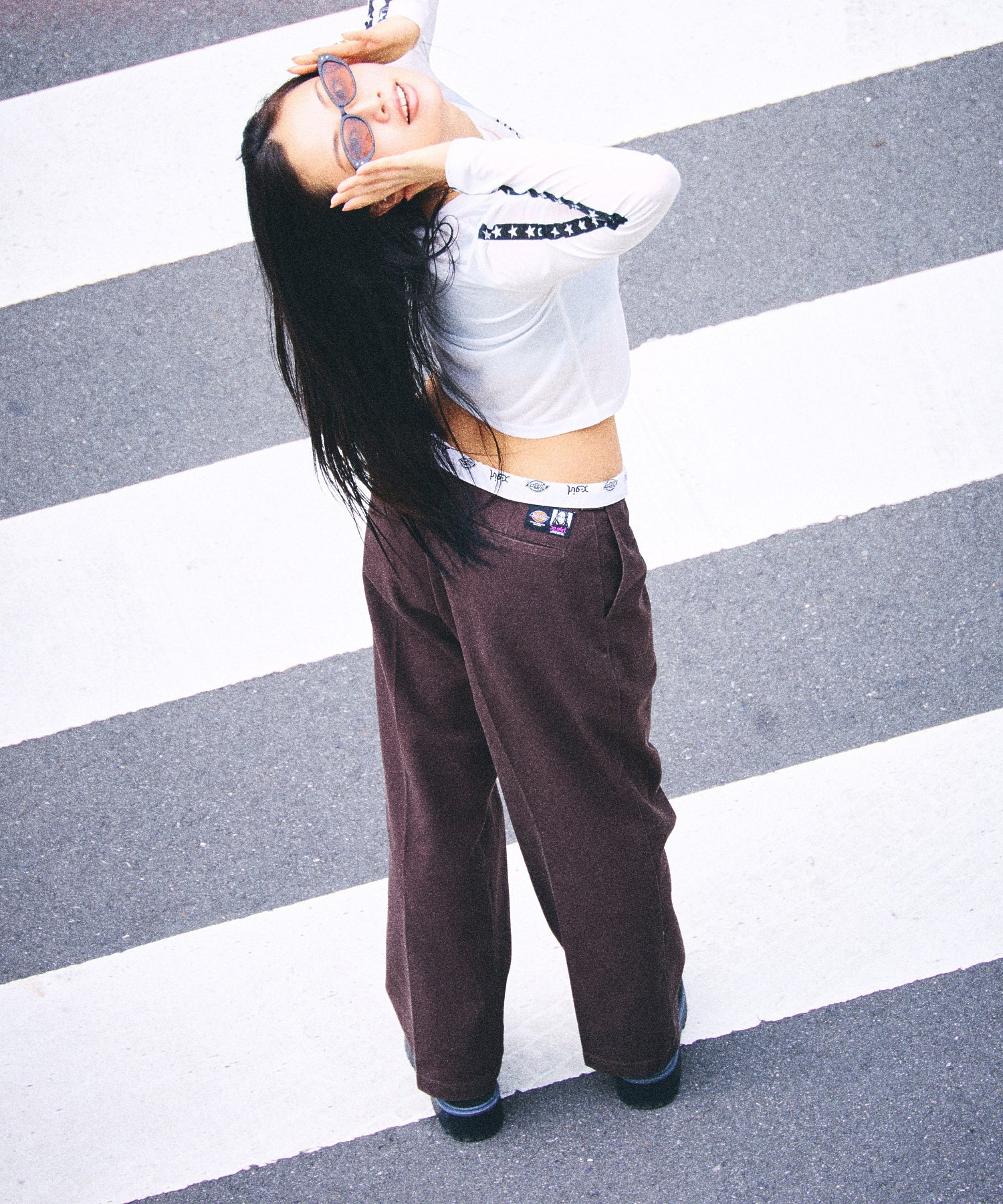 X-girl × Dickies WASHED WORK PANTS