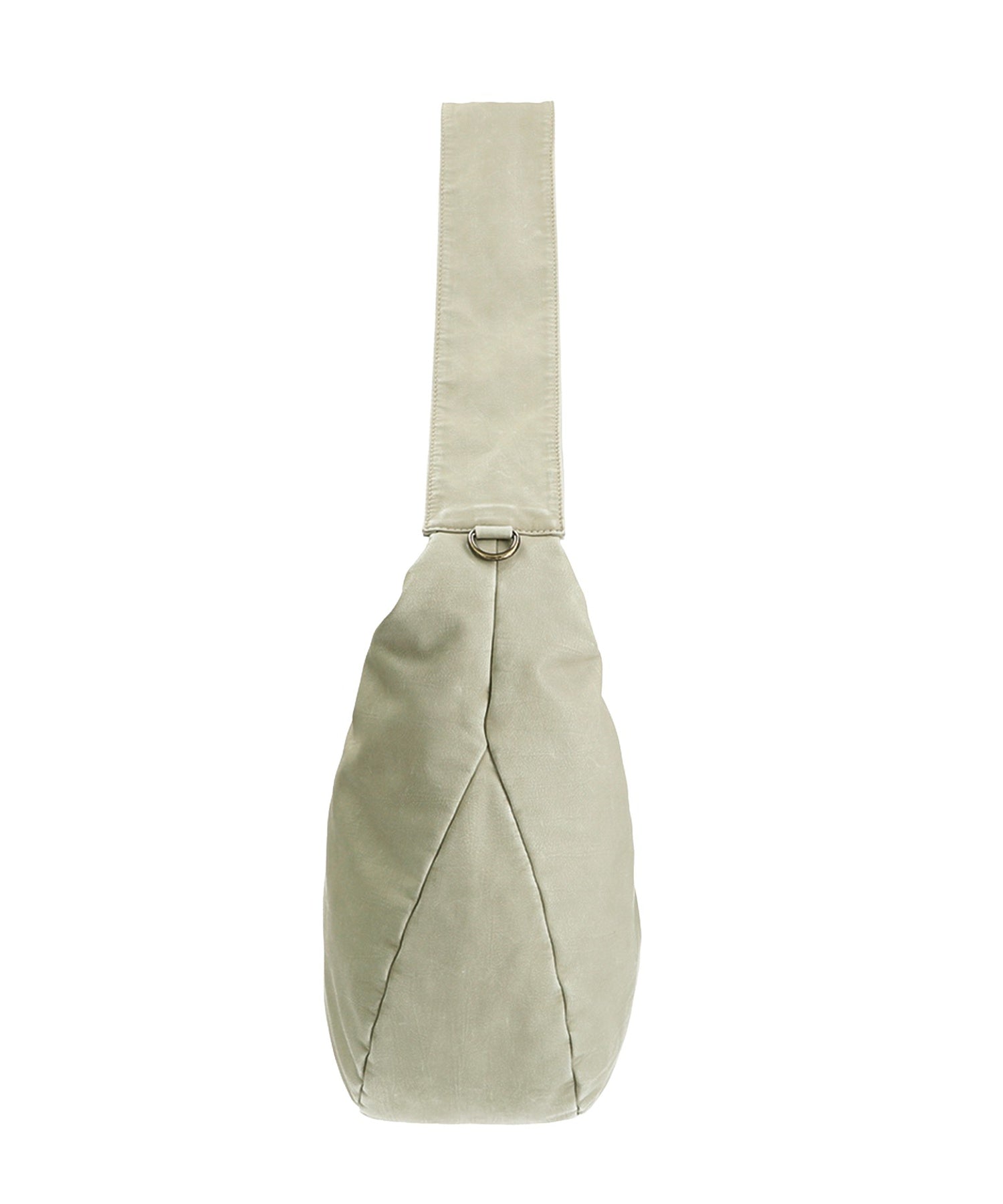 METAL PLATE LABEL SHOULDER BAG
