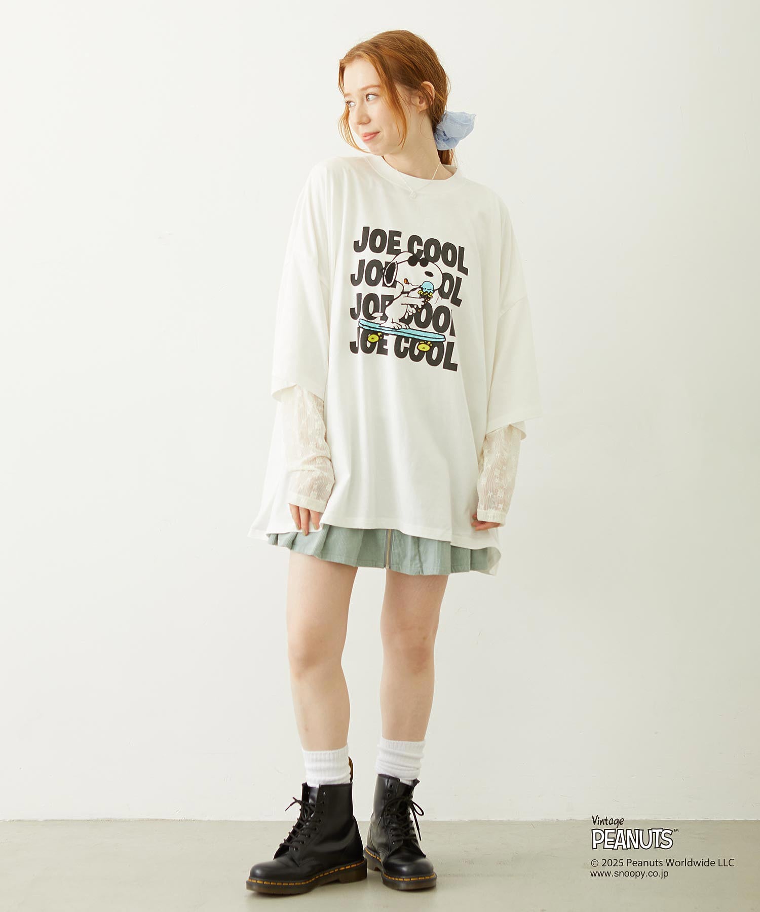 MILKFED. × PEANUTS JOE COOL BIG S/S TEE