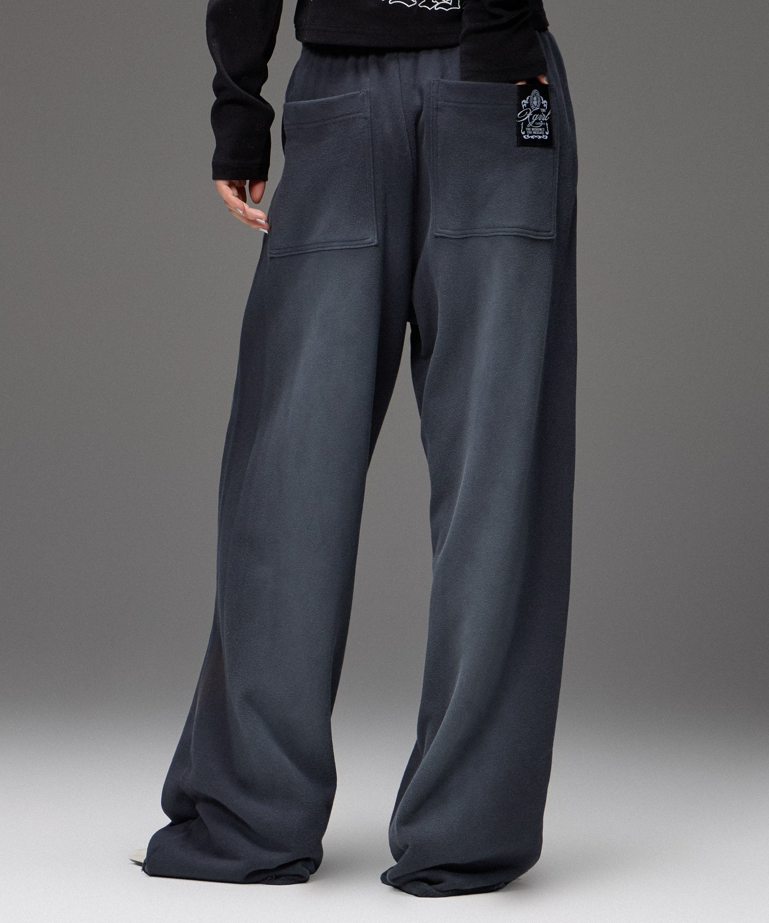 LAYERED DISTRESSED SWEATPANTS