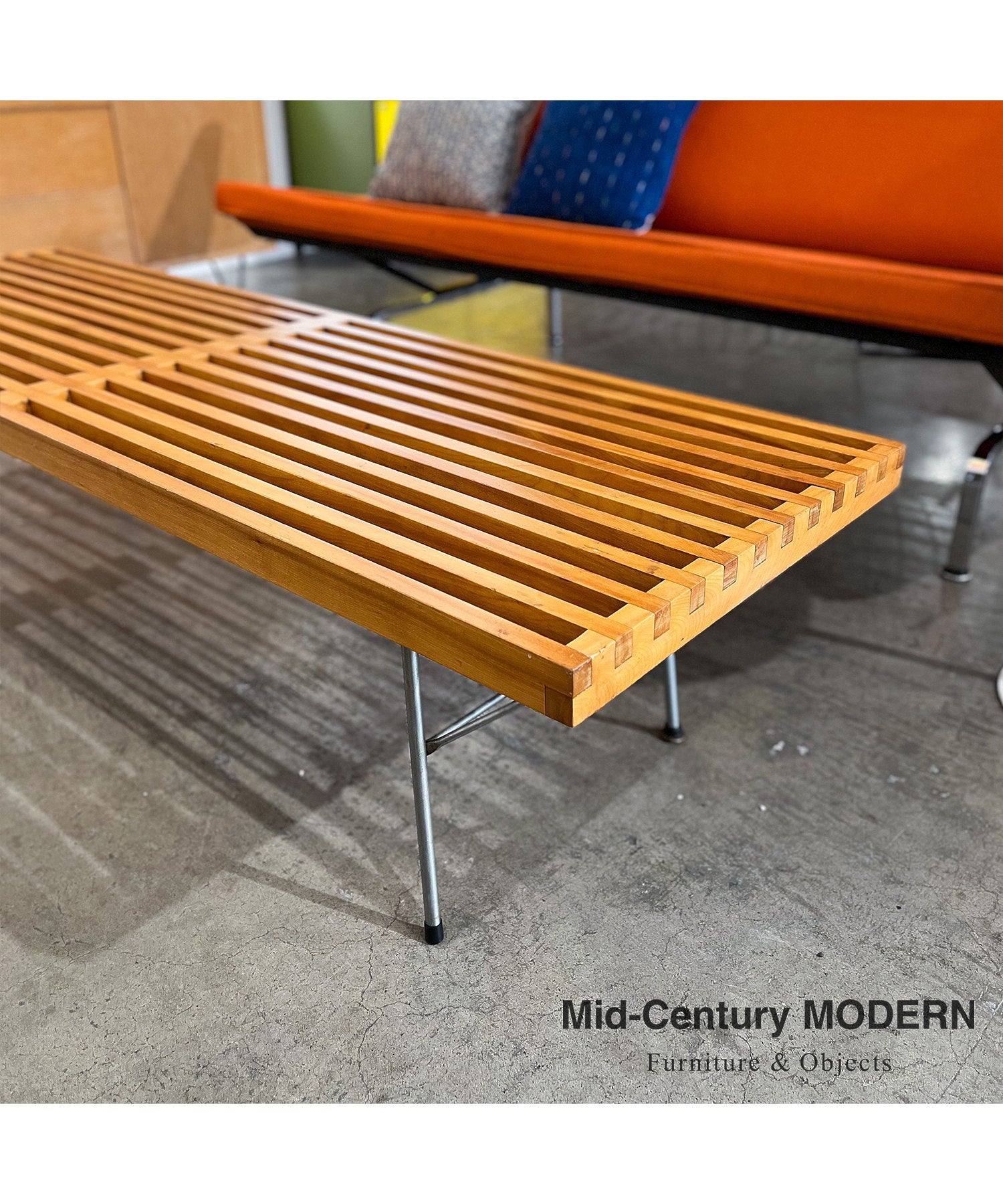 Nelson Platform Bench / Vintage